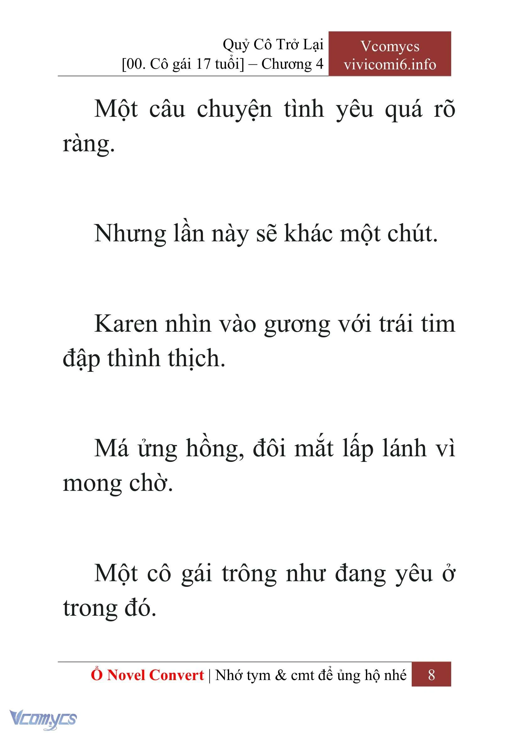 [Novel] Quý Cô Trở Lại Chapter  4 - 10