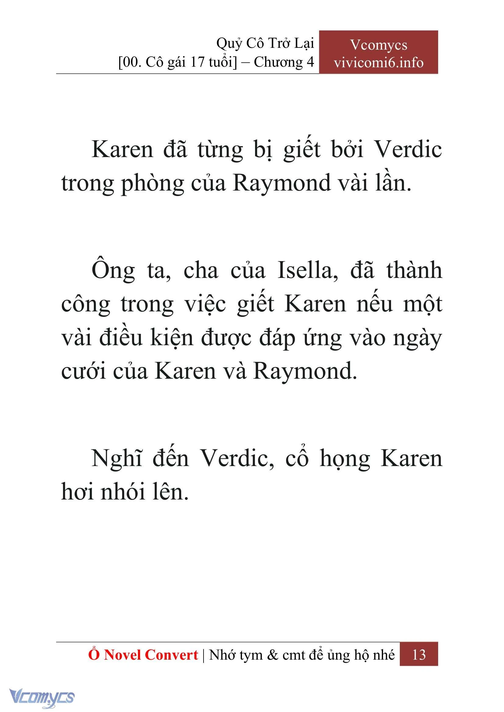 [Novel] Quý Cô Trở Lại Chapter  4 - 15