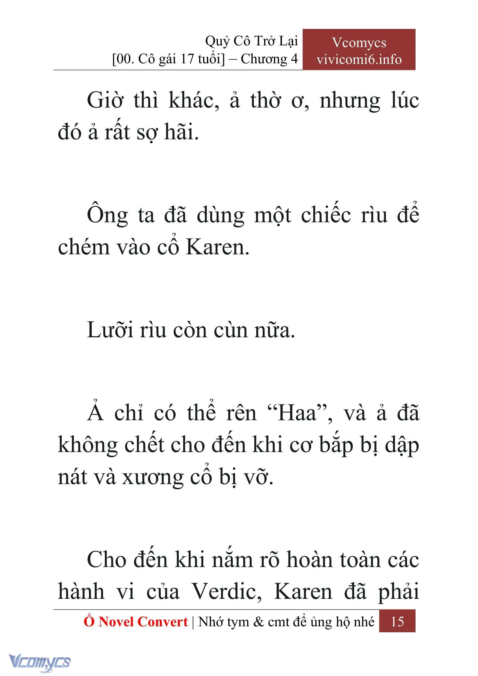 [Novel] Quý Cô Trở Lại Chapter  4 - 17