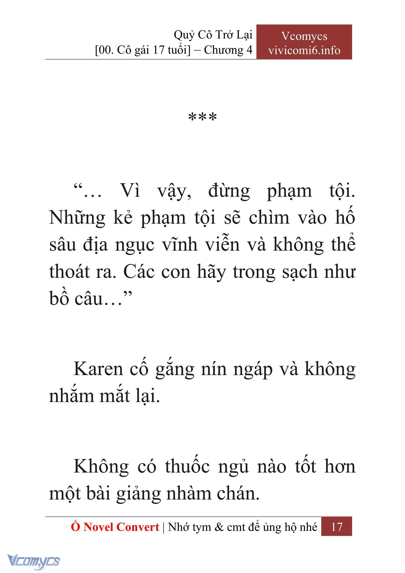 [Novel] Quý Cô Trở Lại Chapter  4 - 19