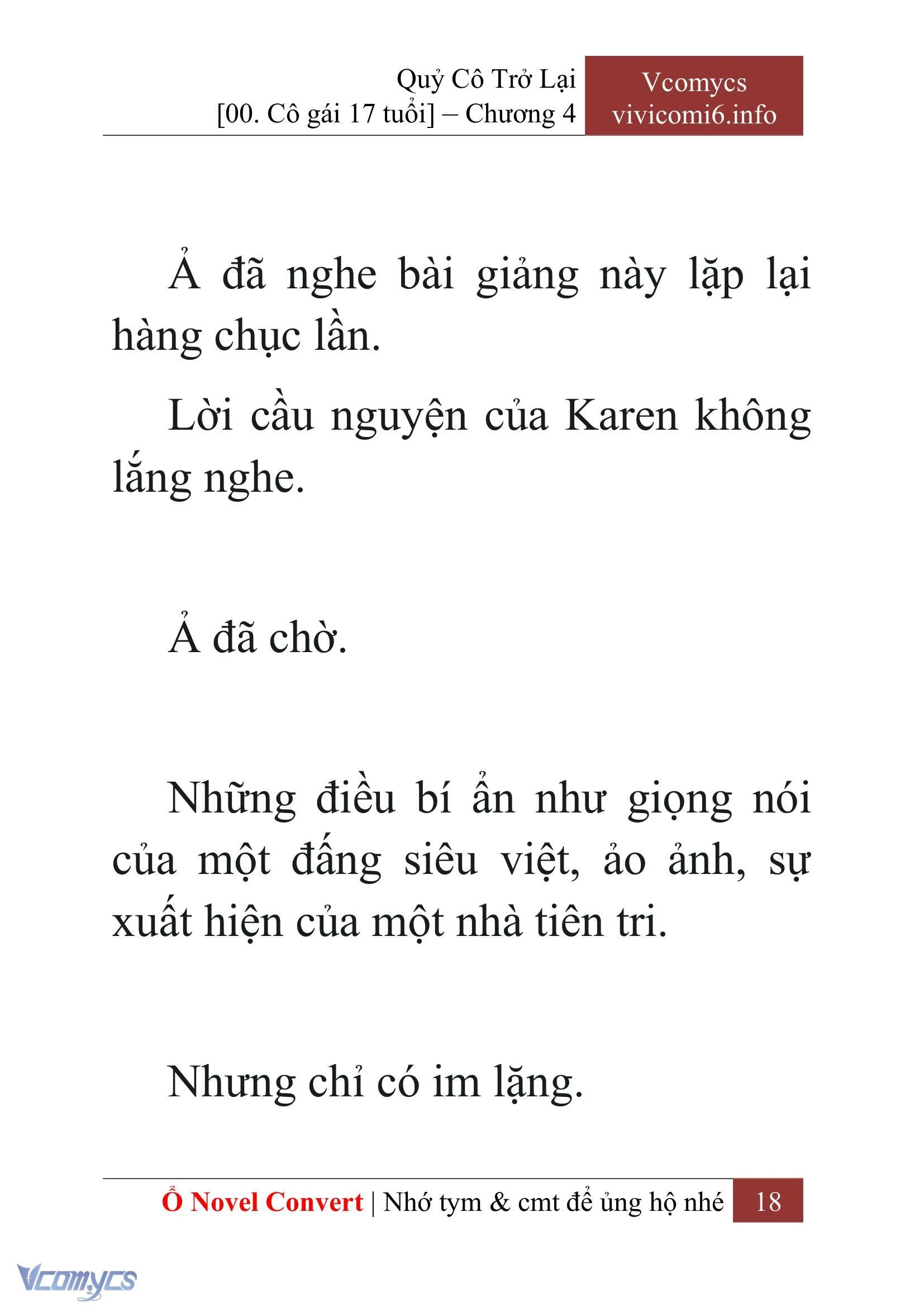 [Novel] Quý Cô Trở Lại Chapter  4 - 20