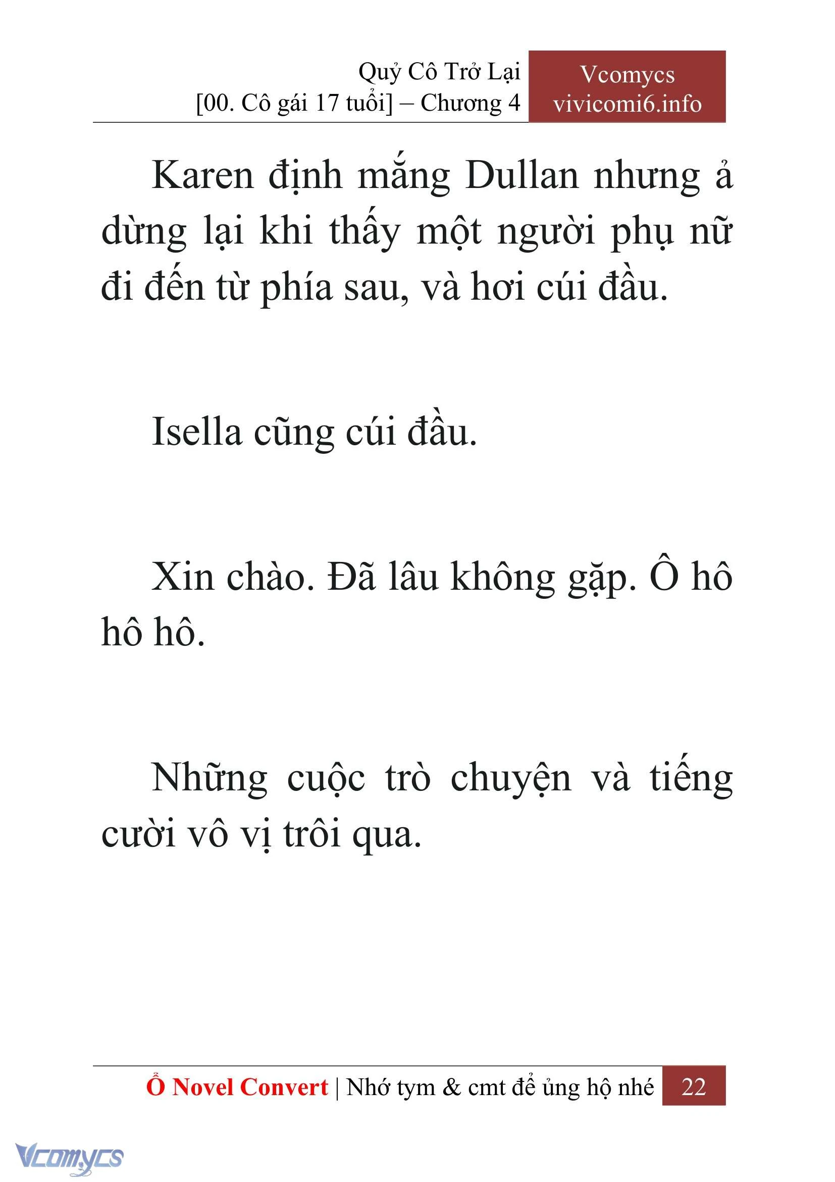 [Novel] Quý Cô Trở Lại Chapter  4 - 24