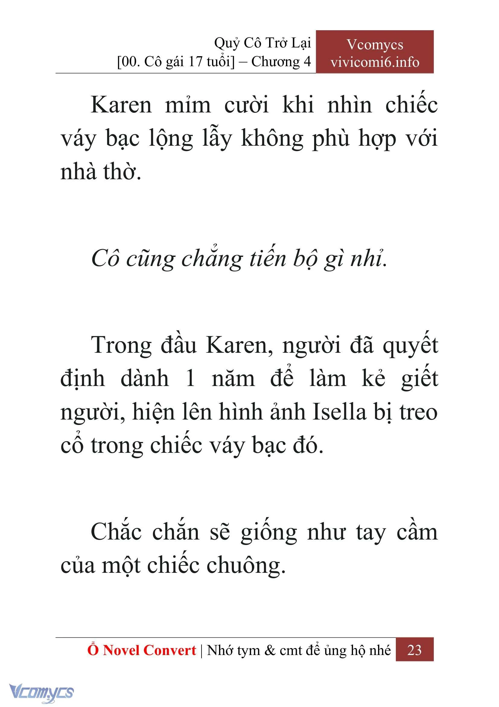 [Novel] Quý Cô Trở Lại Chapter  4 - 25
