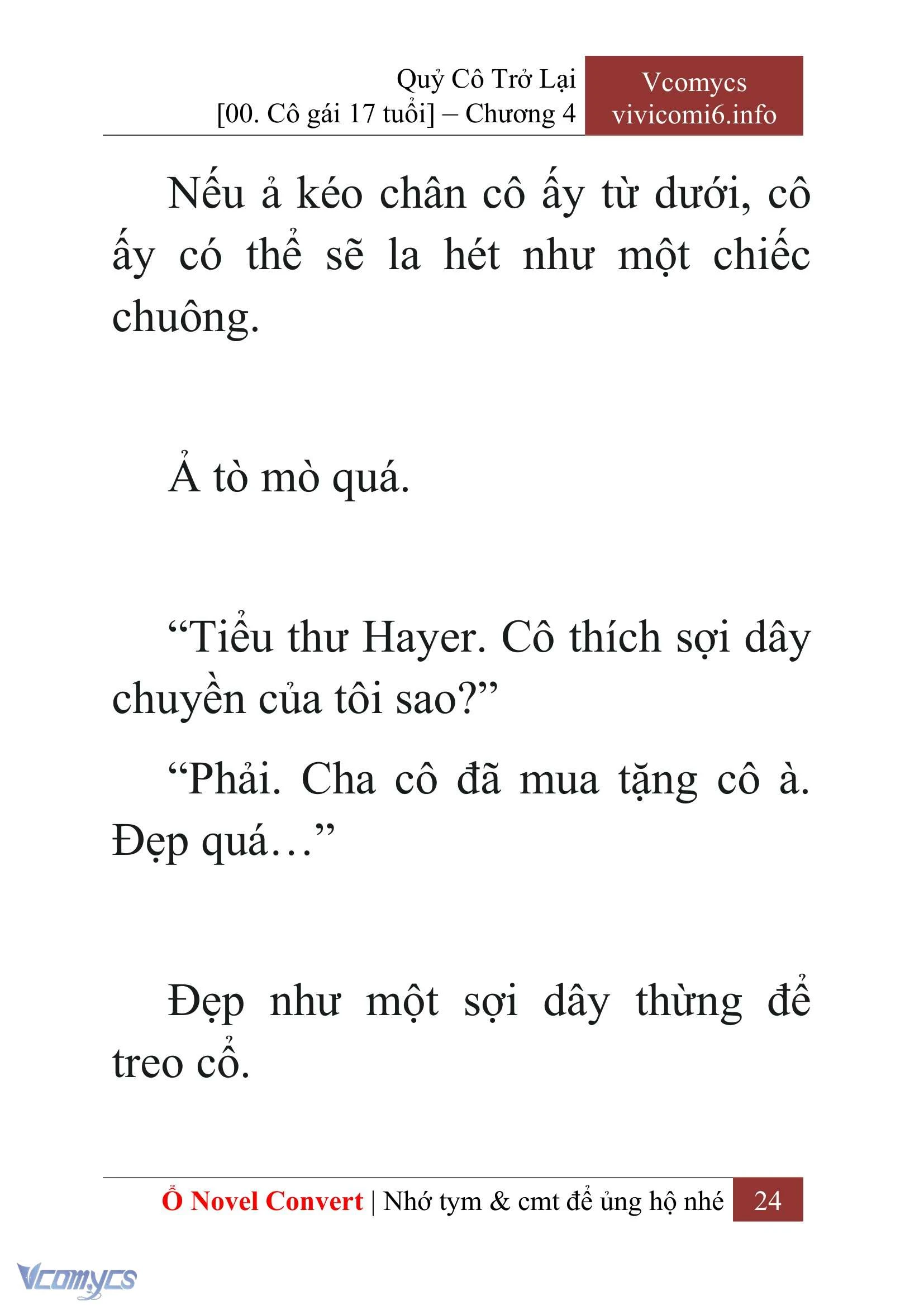 [Novel] Quý Cô Trở Lại Chapter  4 - 26