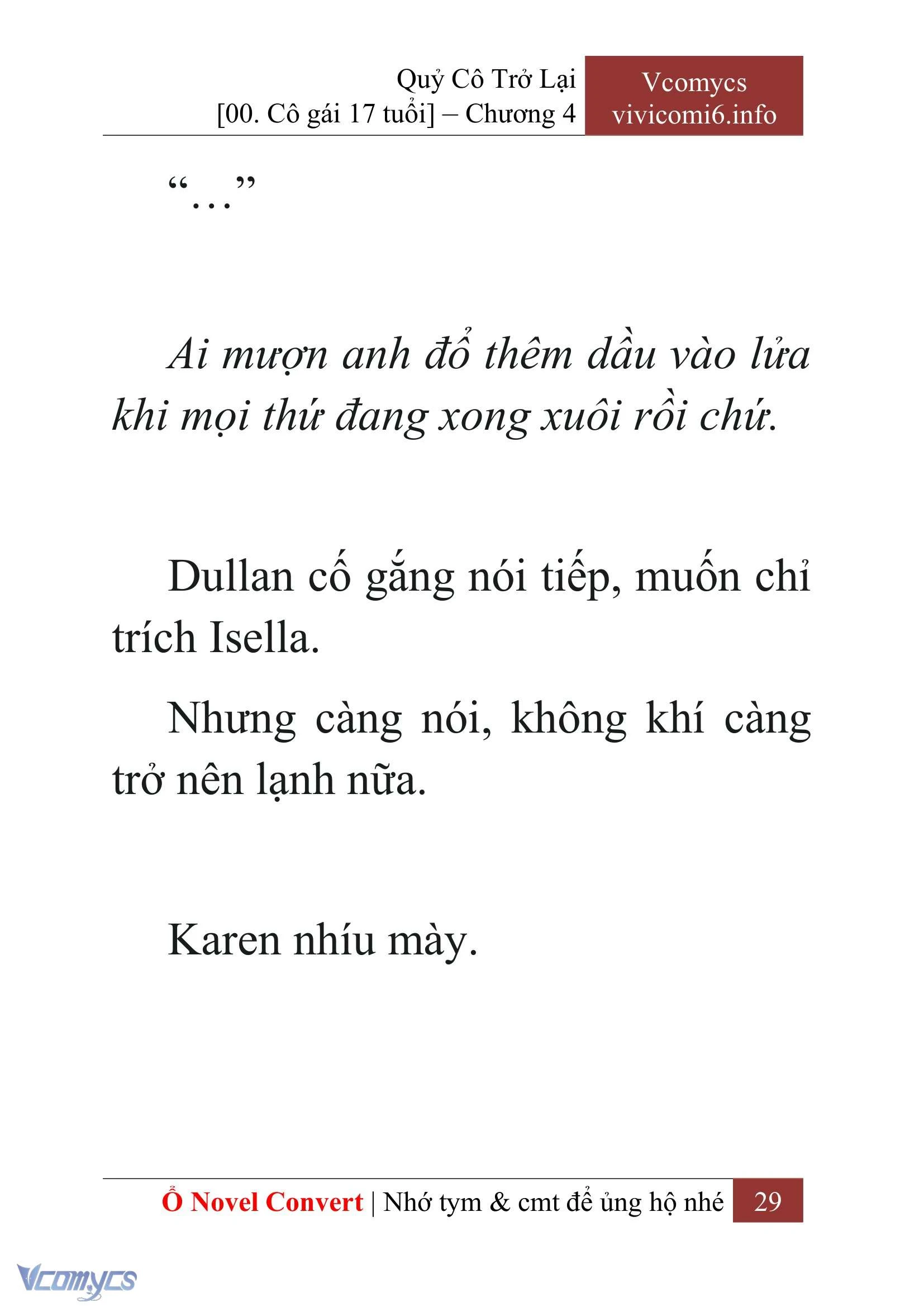 [Novel] Quý Cô Trở Lại Chapter  4 - 31
