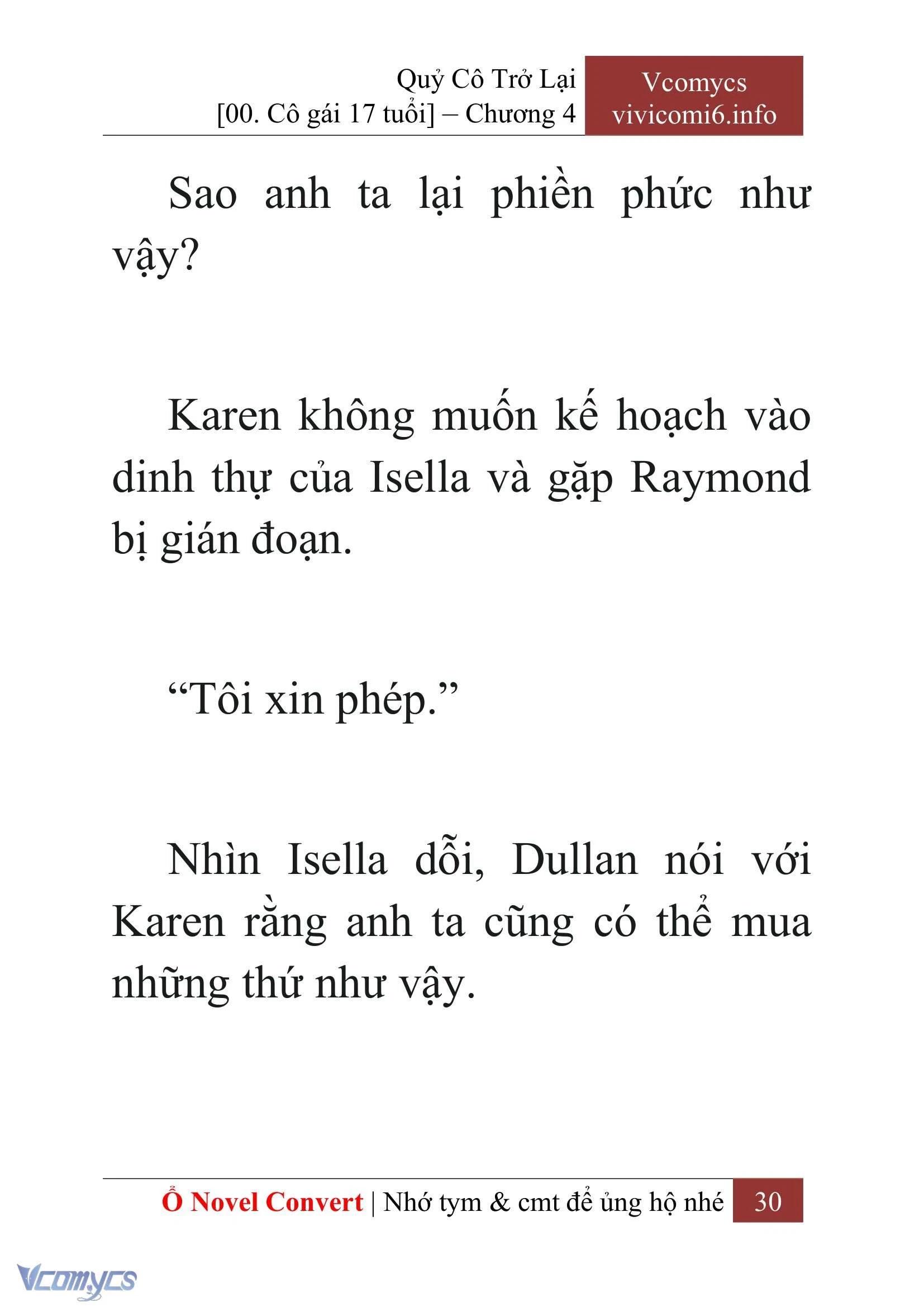 [Novel] Quý Cô Trở Lại Chapter  4 - 32