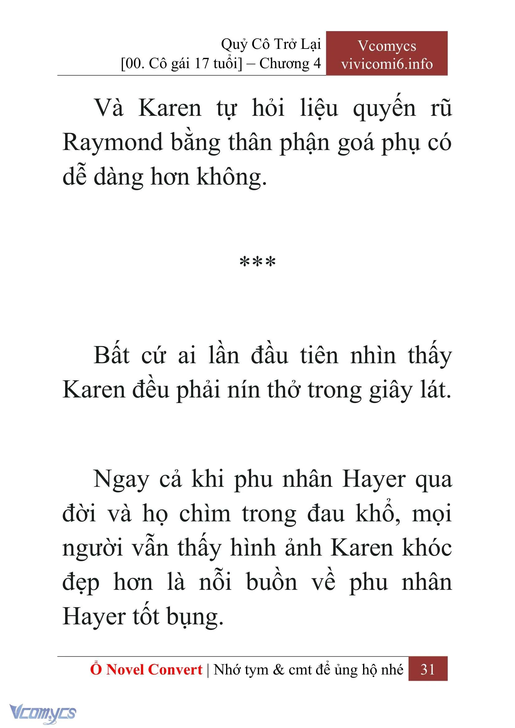 [Novel] Quý Cô Trở Lại Chapter  4 - 33