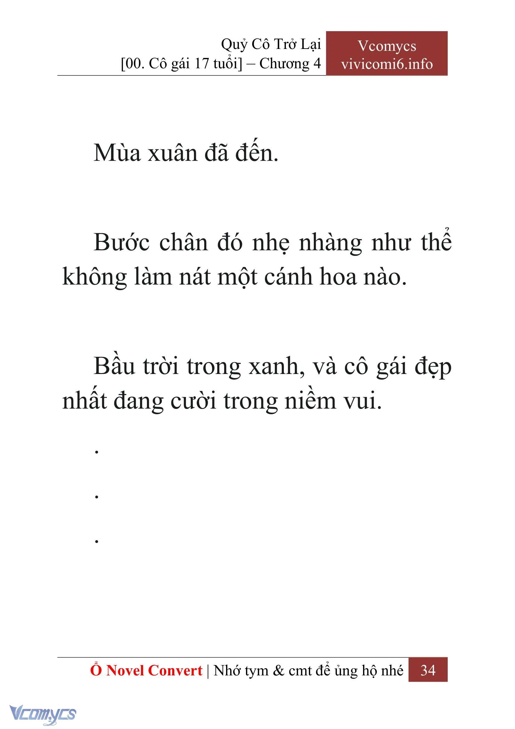 [Novel] Quý Cô Trở Lại Chapter  4 - 36