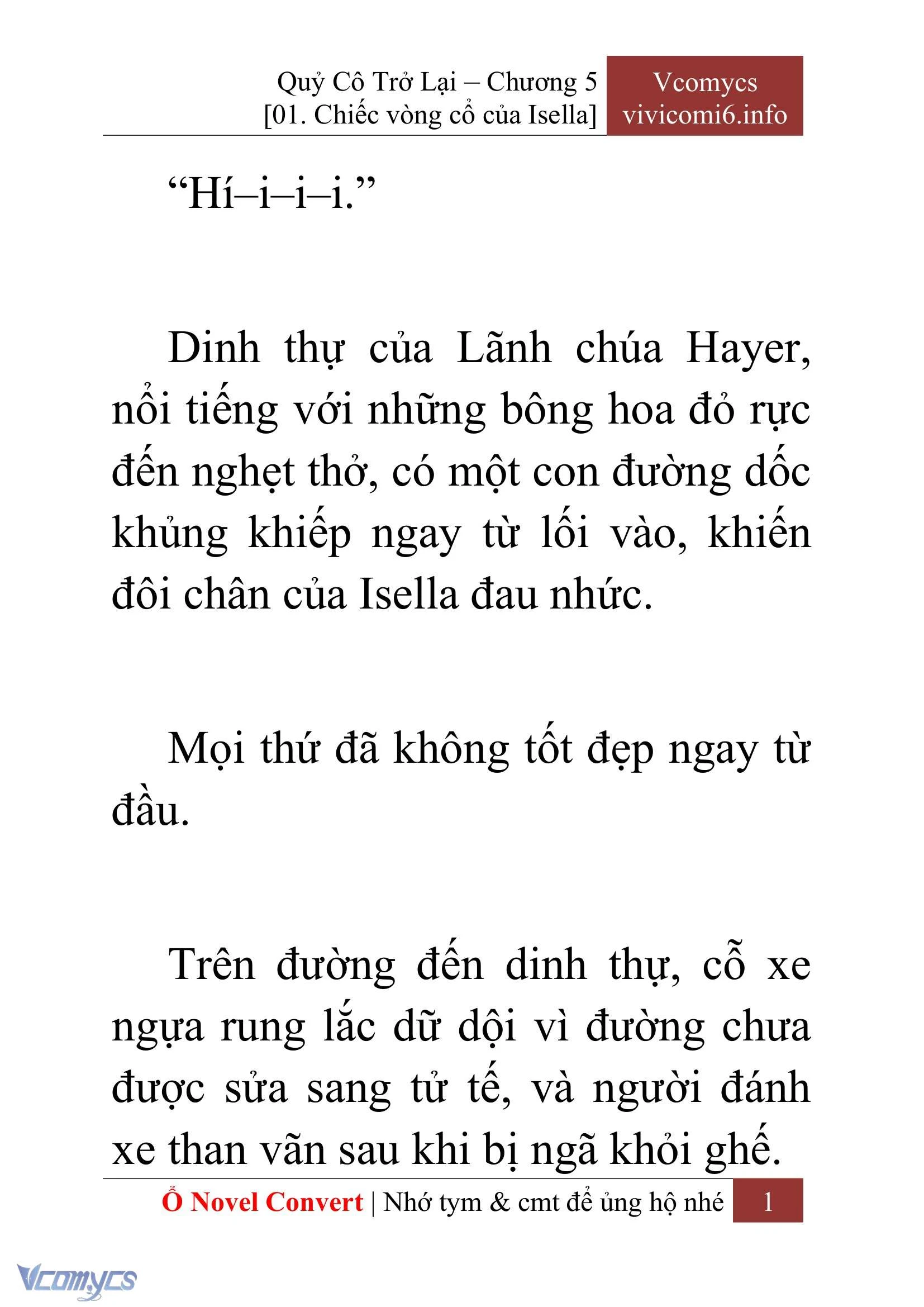 [Novel] Quý Cô Trở Lại Chapter  5 - 3