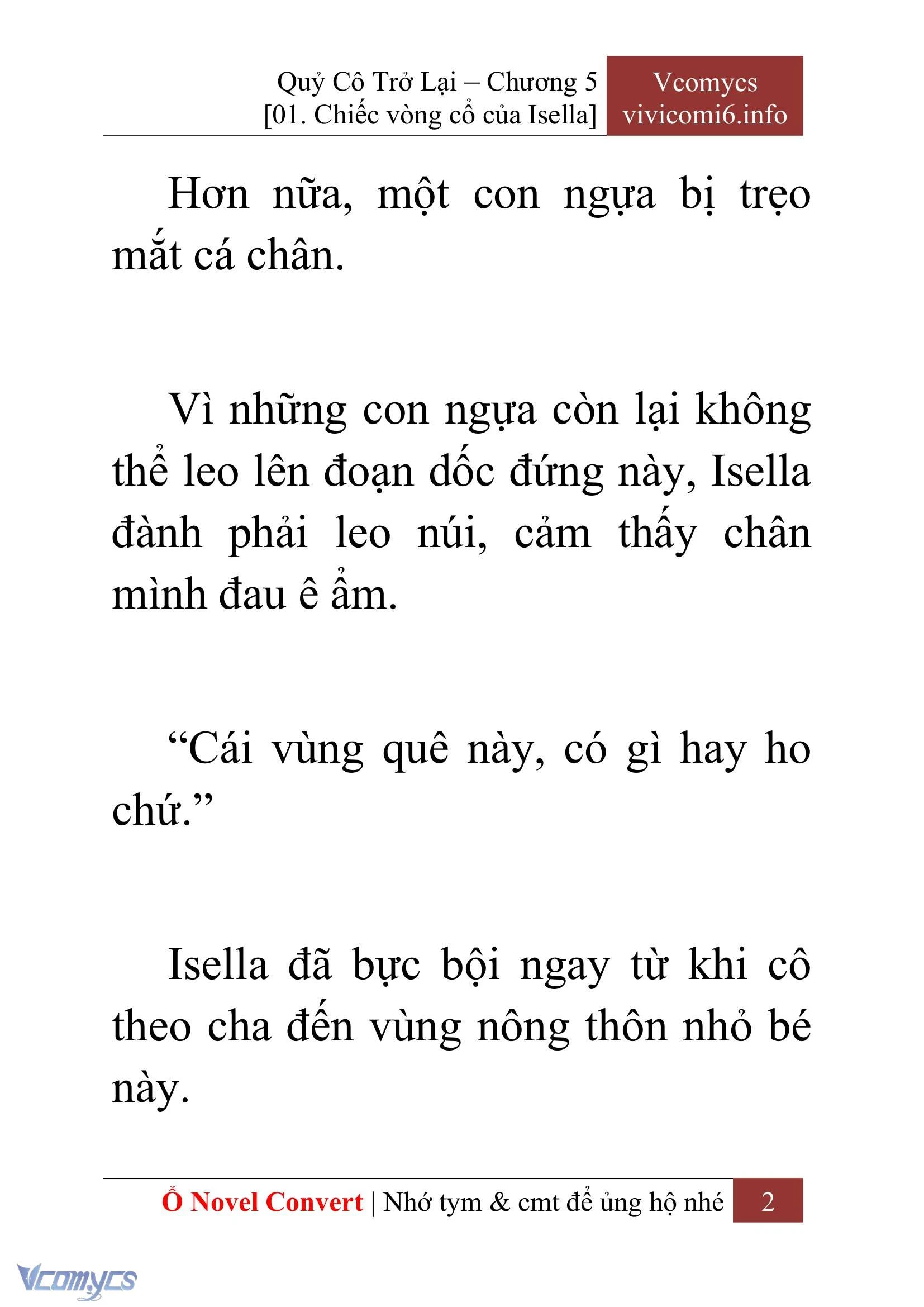 [Novel] Quý Cô Trở Lại Chapter  5 - 4