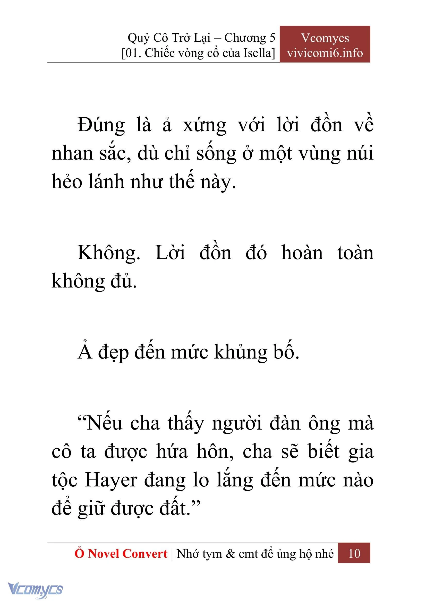 [Novel] Quý Cô Trở Lại Chapter  5 - 12