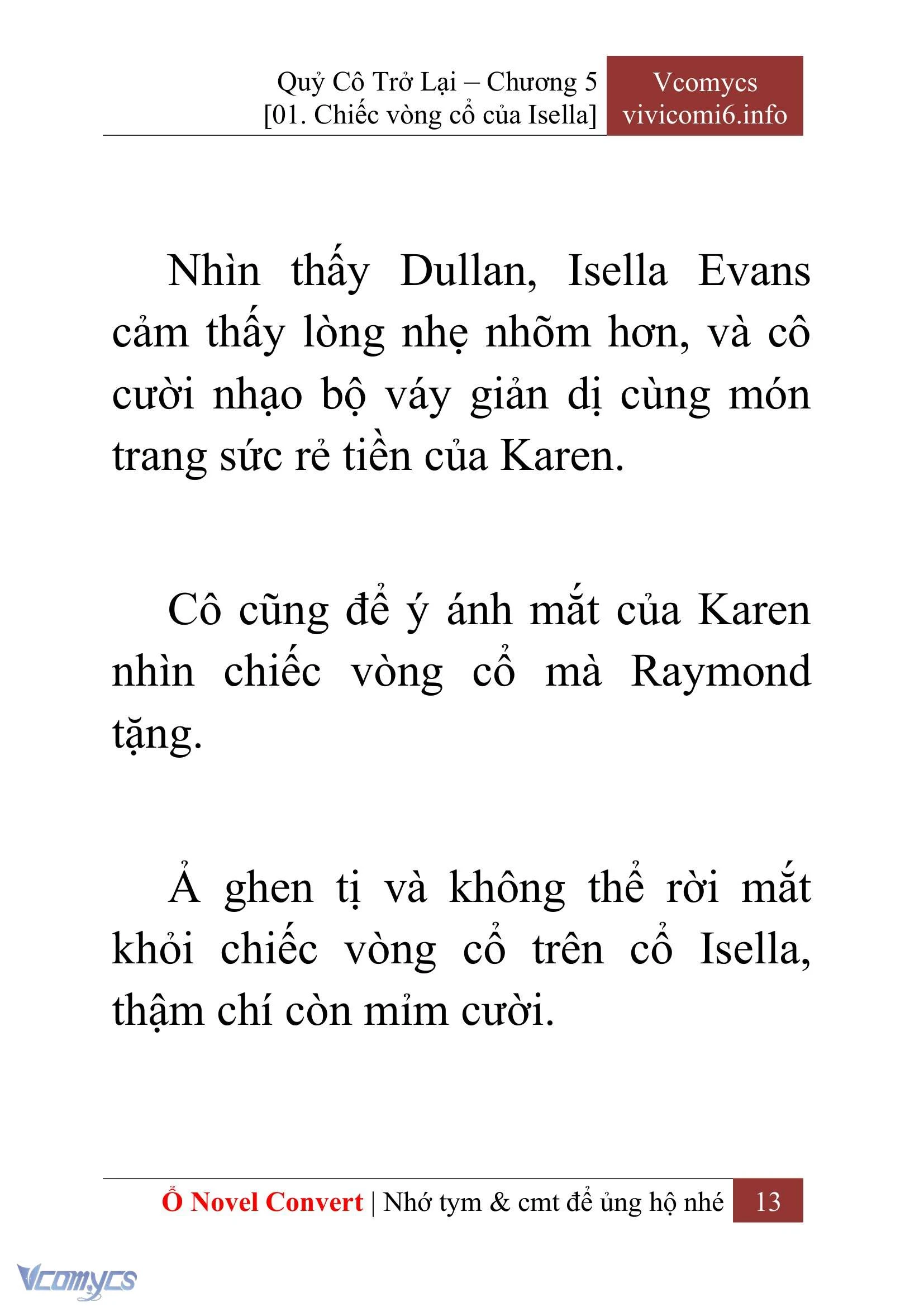 [Novel] Quý Cô Trở Lại Chapter  5 - 15