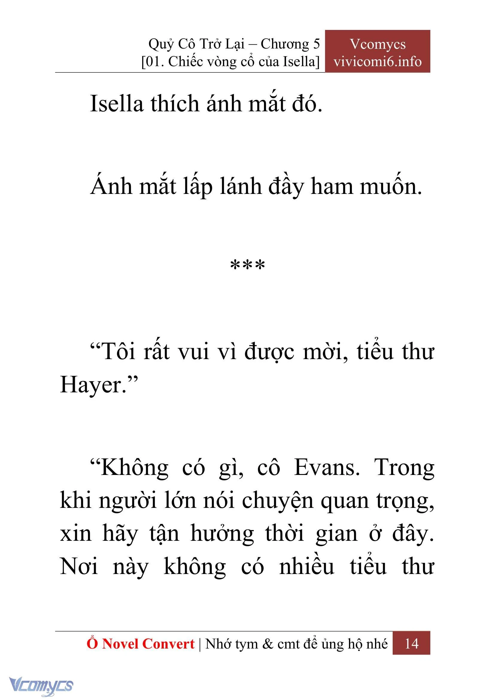 [Novel] Quý Cô Trở Lại Chapter  5 - 16