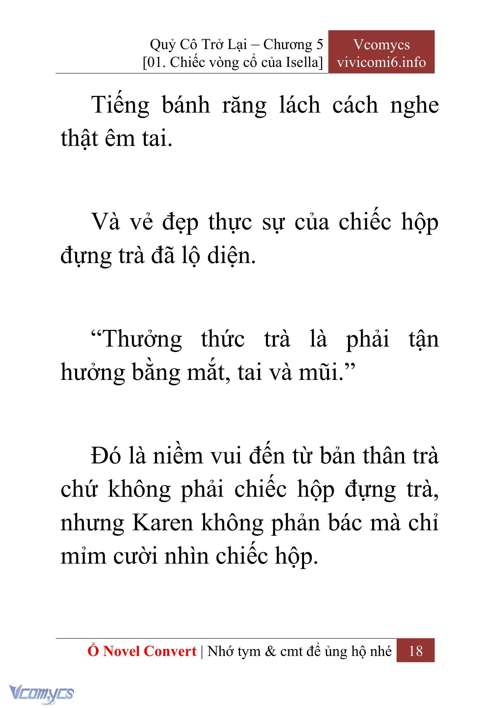 [Novel] Quý Cô Trở Lại Chapter  5 - 20