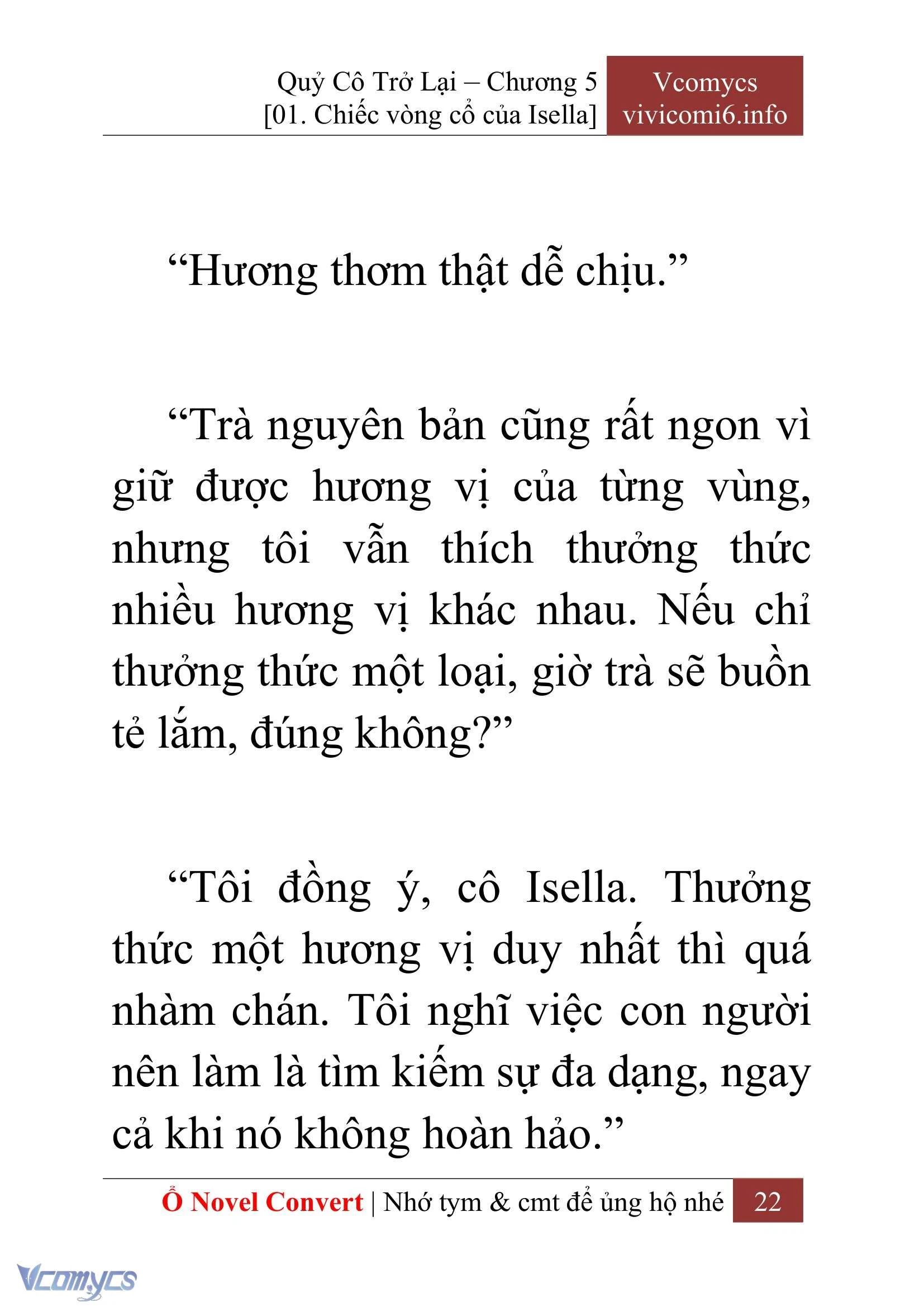 [Novel] Quý Cô Trở Lại Chapter  5 - 24