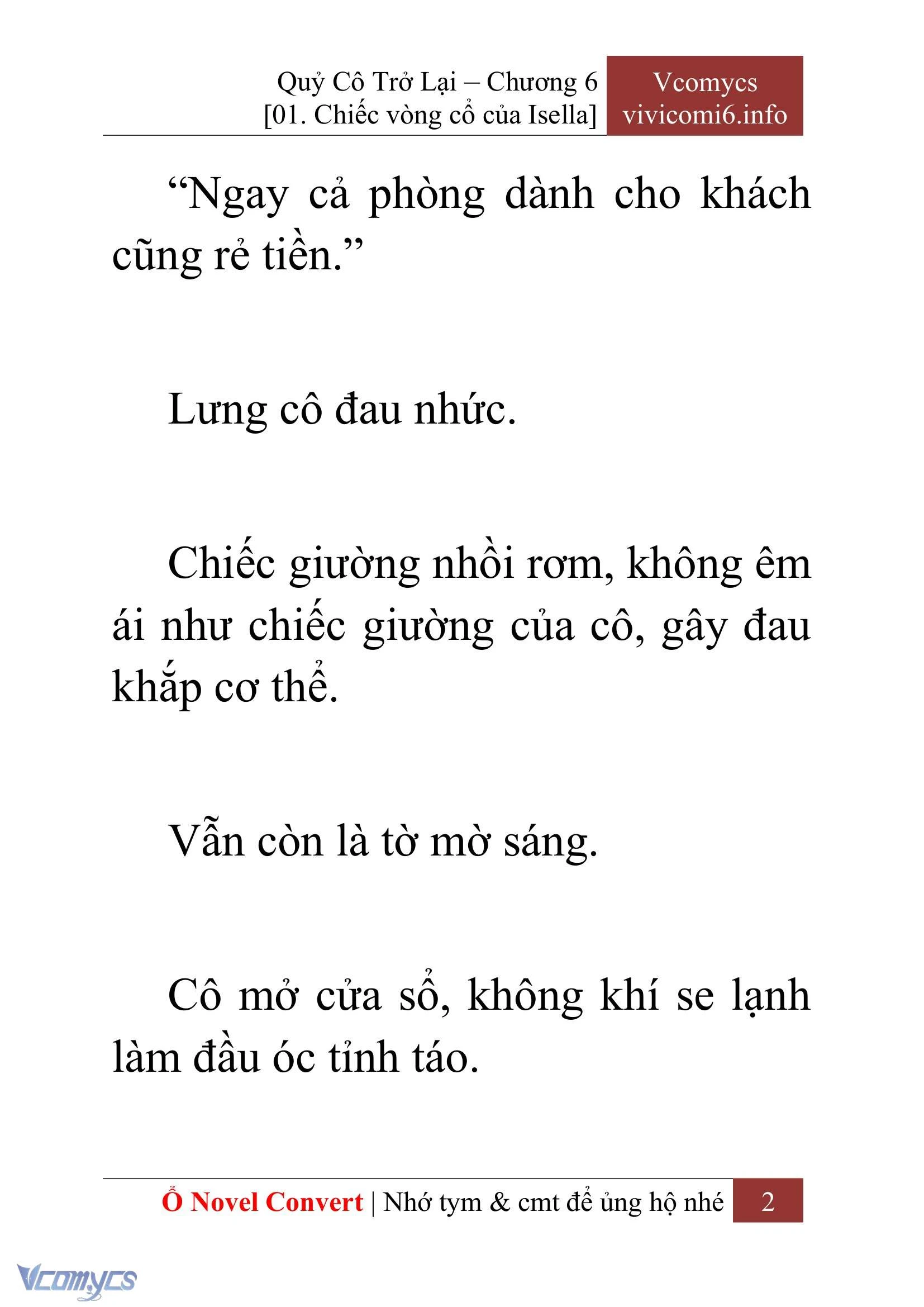 [Novel] Quý Cô Trở Lại Chapter  6 - 4