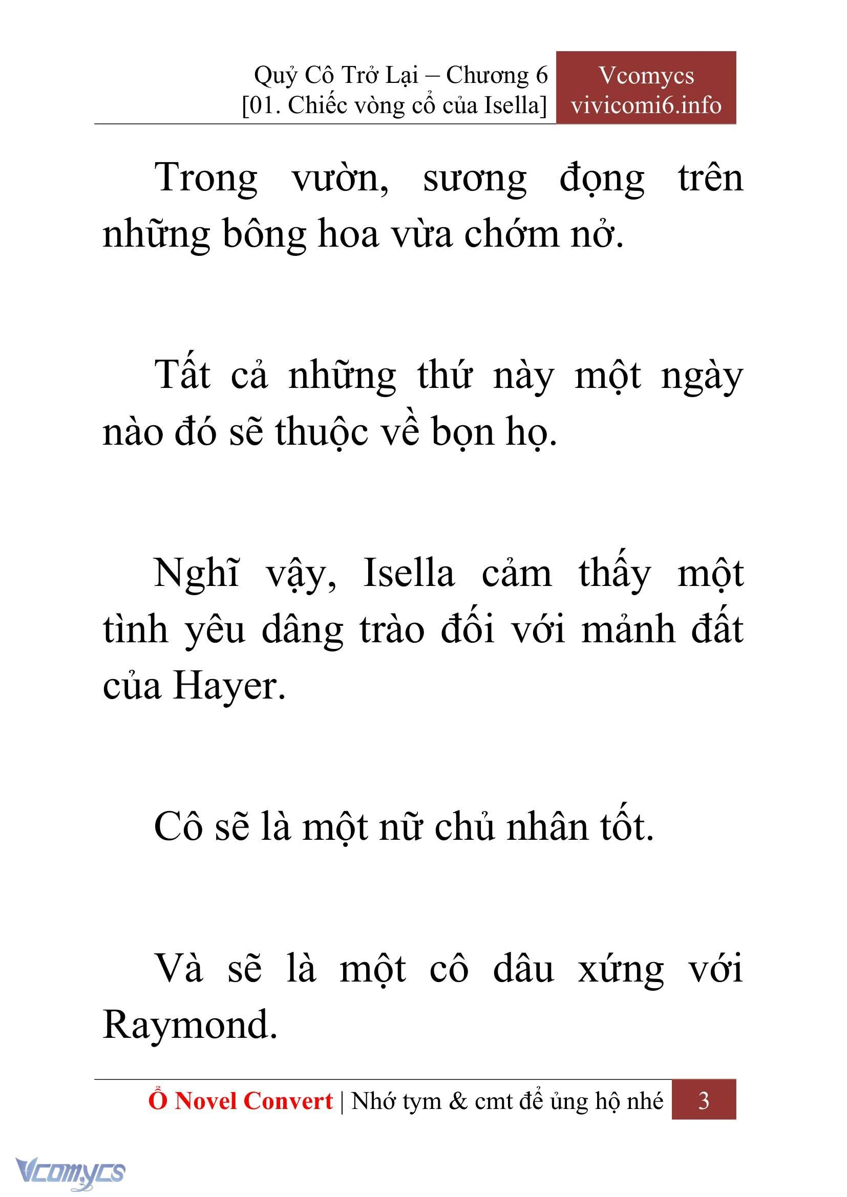 [Novel] Quý Cô Trở Lại Chapter  6 - 5