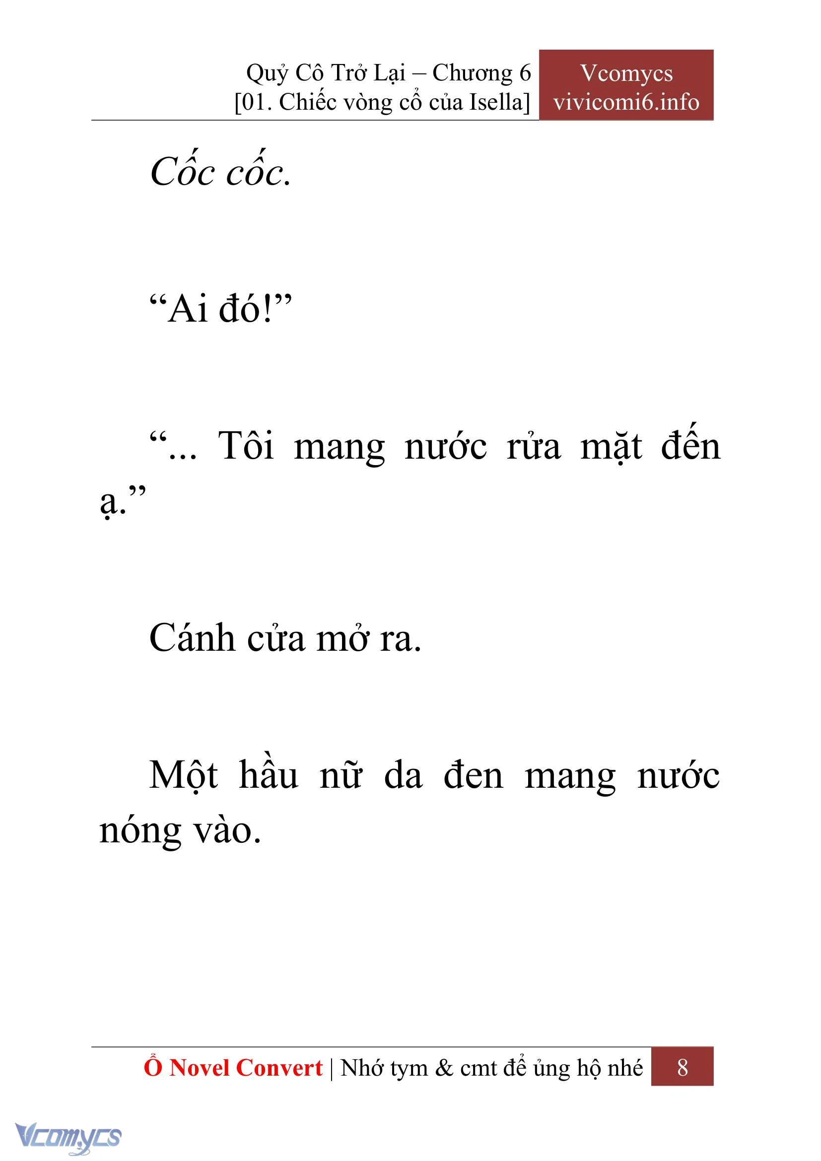 [Novel] Quý Cô Trở Lại Chapter  6 - 10