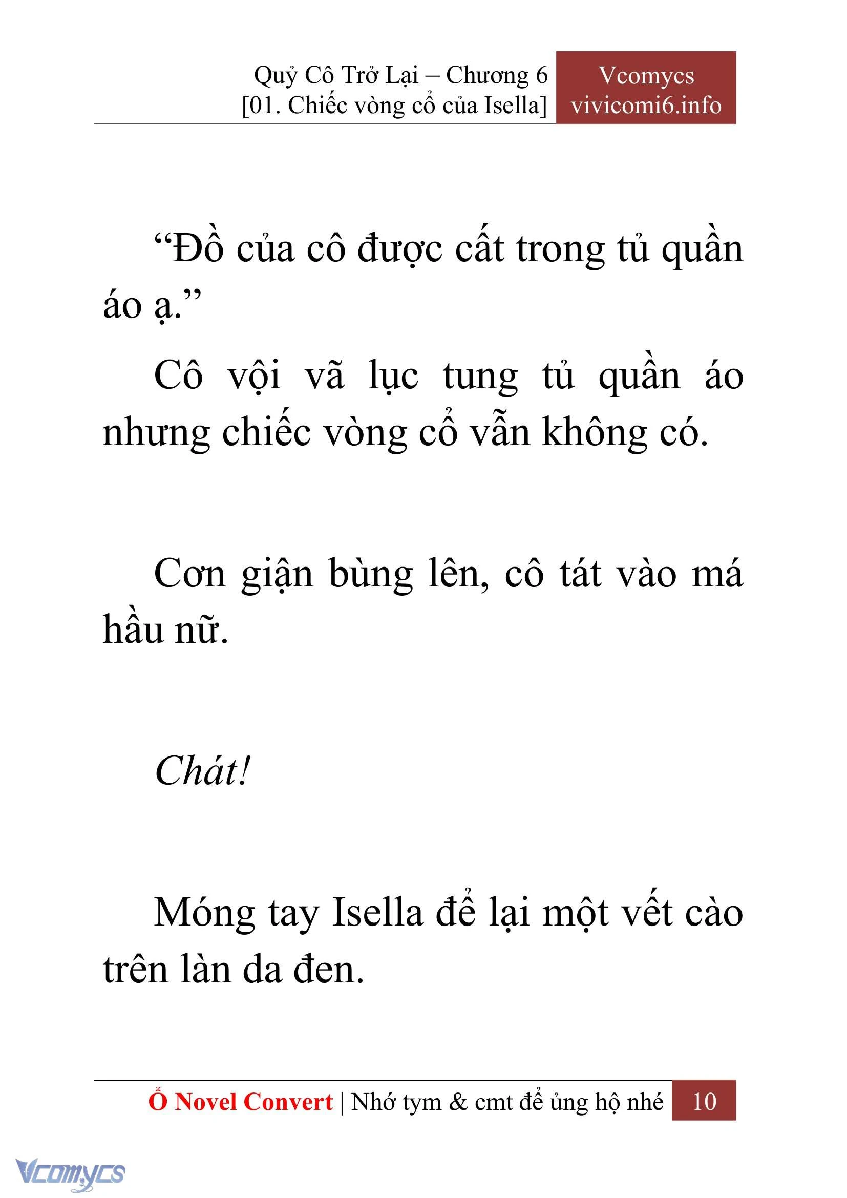 [Novel] Quý Cô Trở Lại Chapter  6 - 12