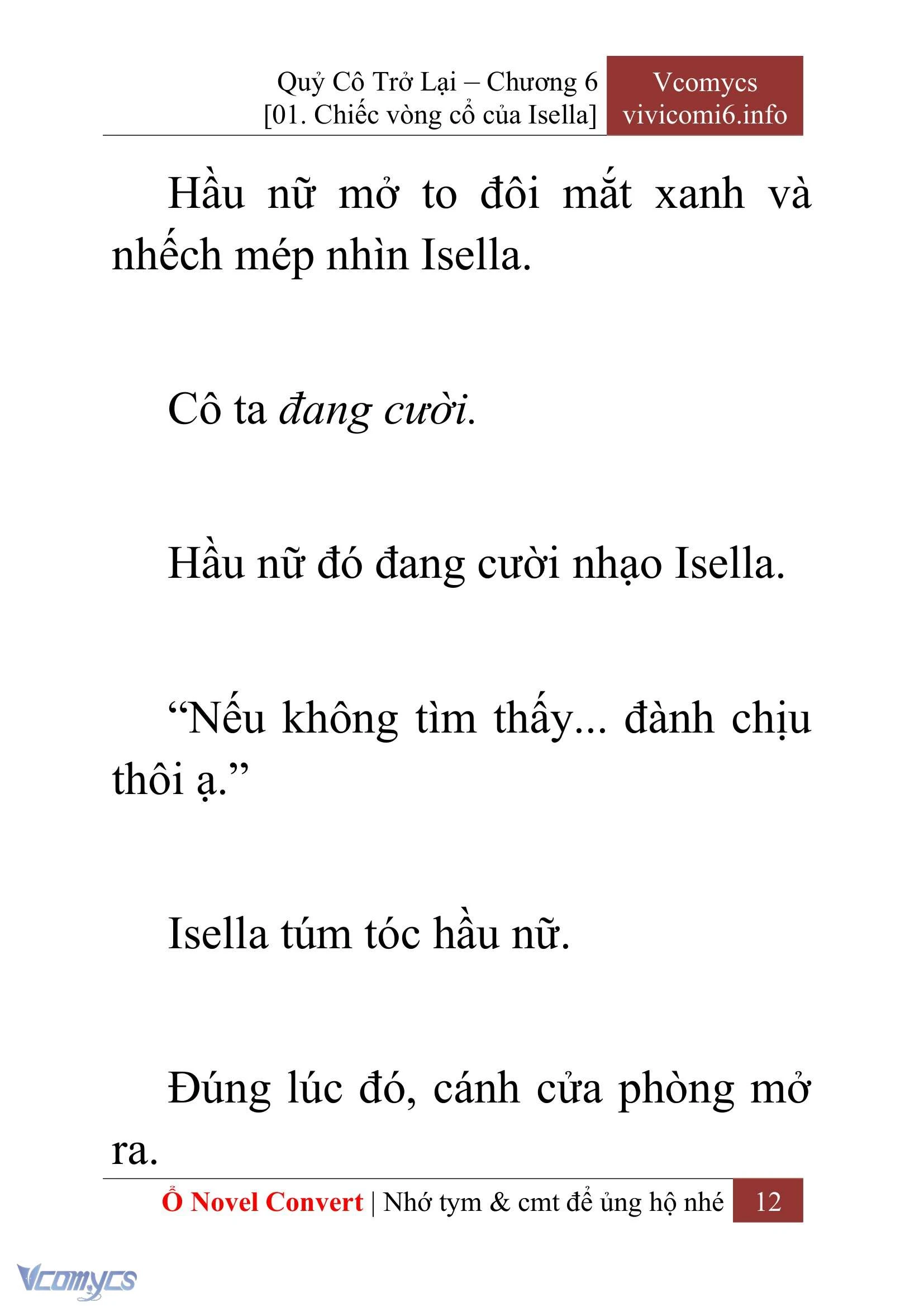 [Novel] Quý Cô Trở Lại Chapter  6 - 14