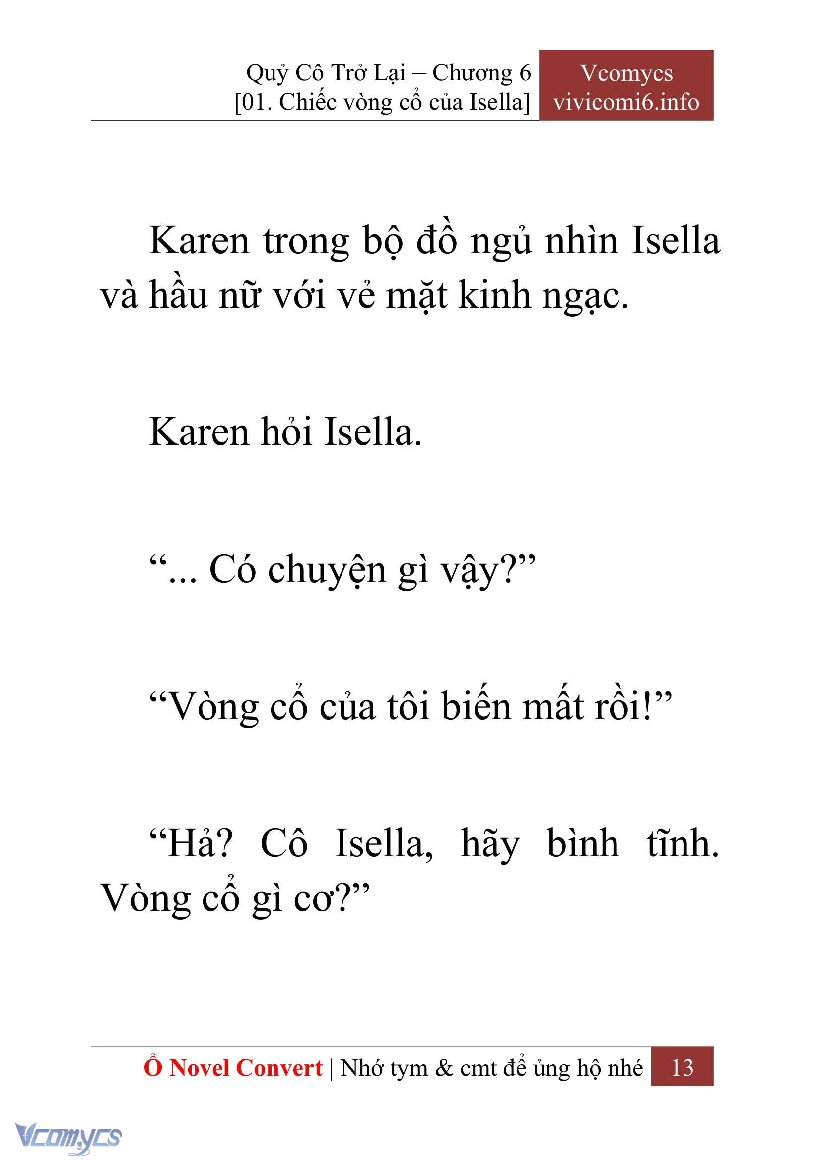 [Novel] Quý Cô Trở Lại Chapter  6 - 15