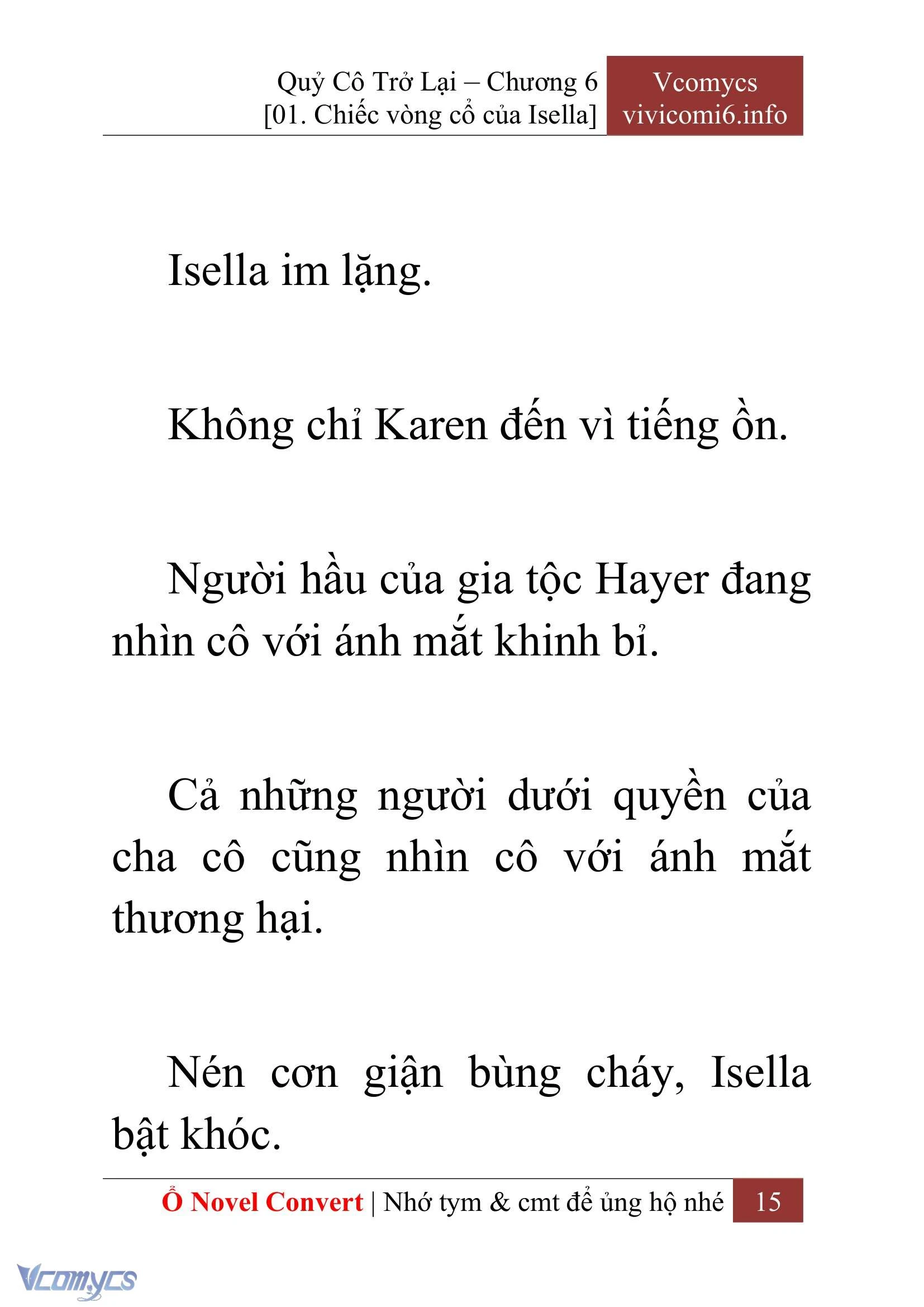 [Novel] Quý Cô Trở Lại Chapter  6 - 17