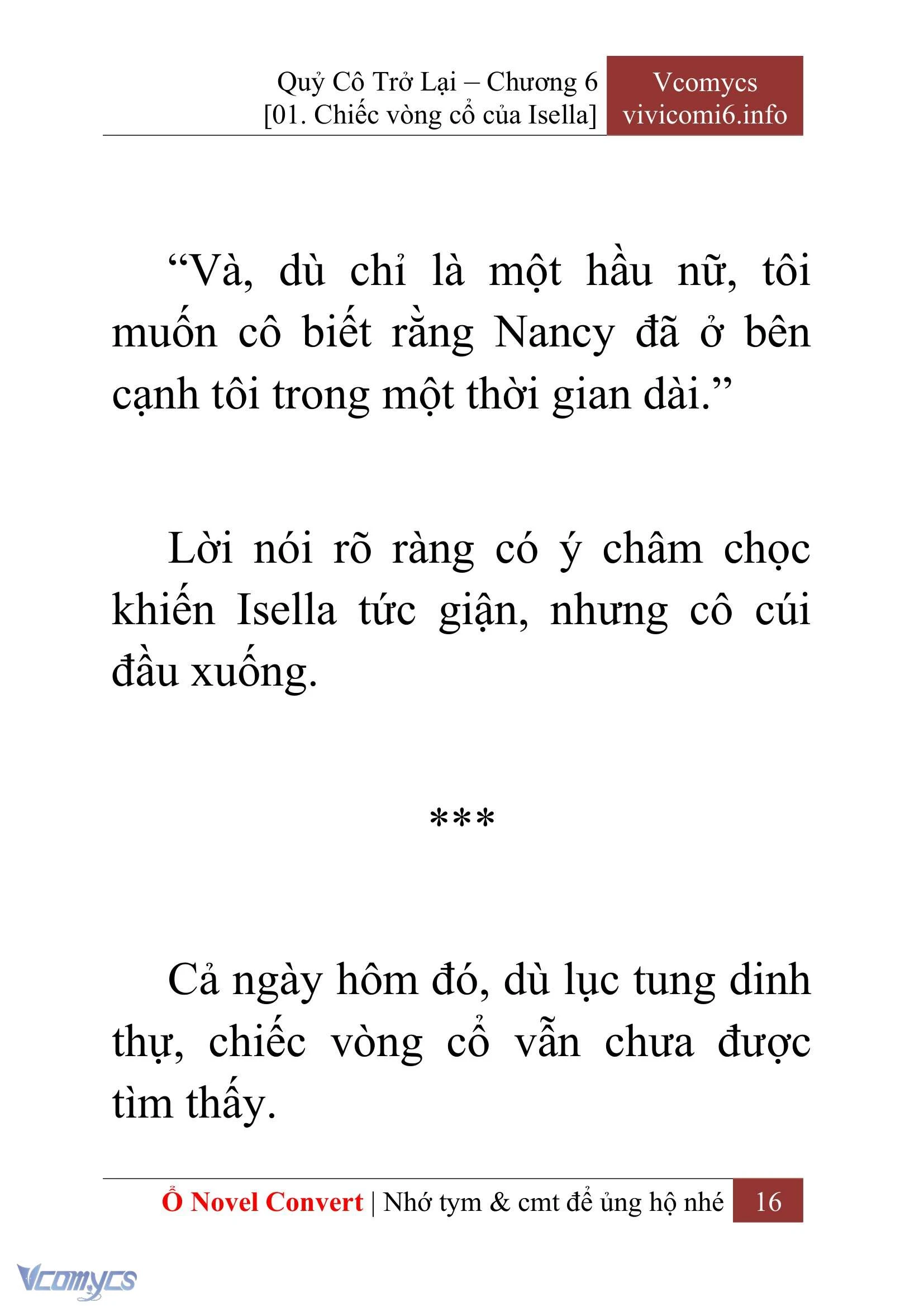 [Novel] Quý Cô Trở Lại Chapter  6 - 18