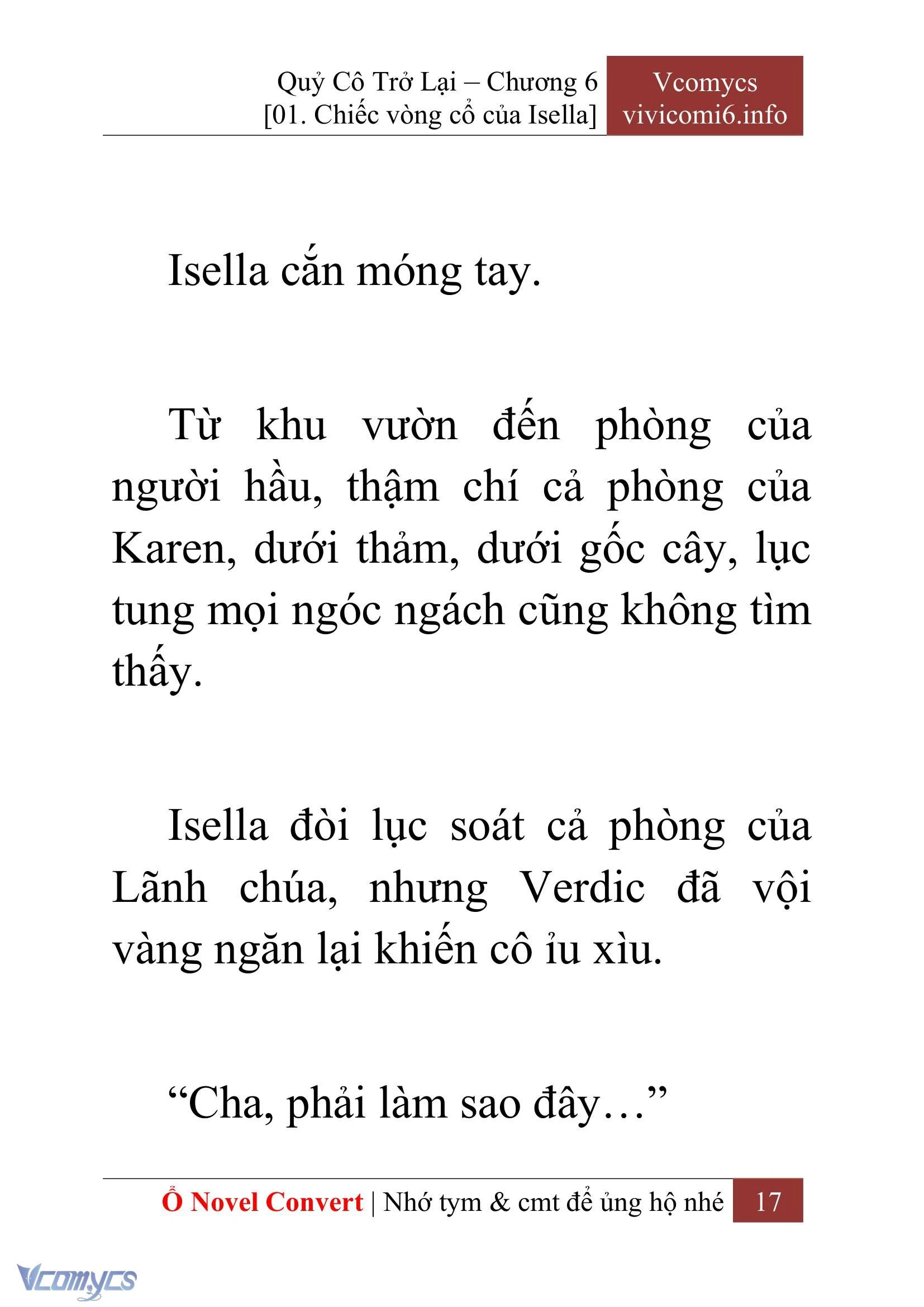 [Novel] Quý Cô Trở Lại Chapter  6 - 19