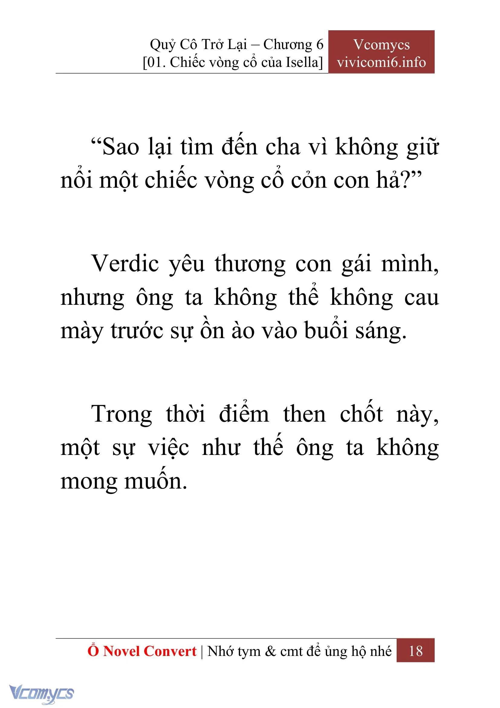 [Novel] Quý Cô Trở Lại Chapter  6 - 20