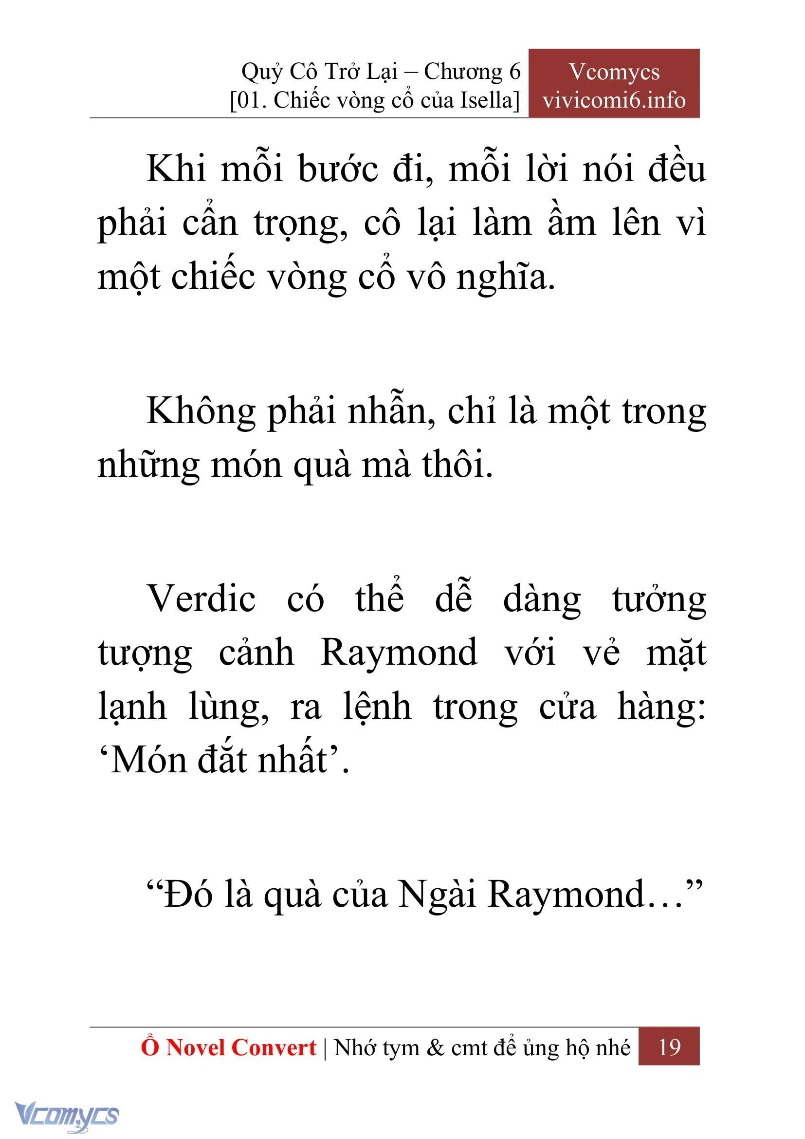 [Novel] Quý Cô Trở Lại Chapter  6 - 21