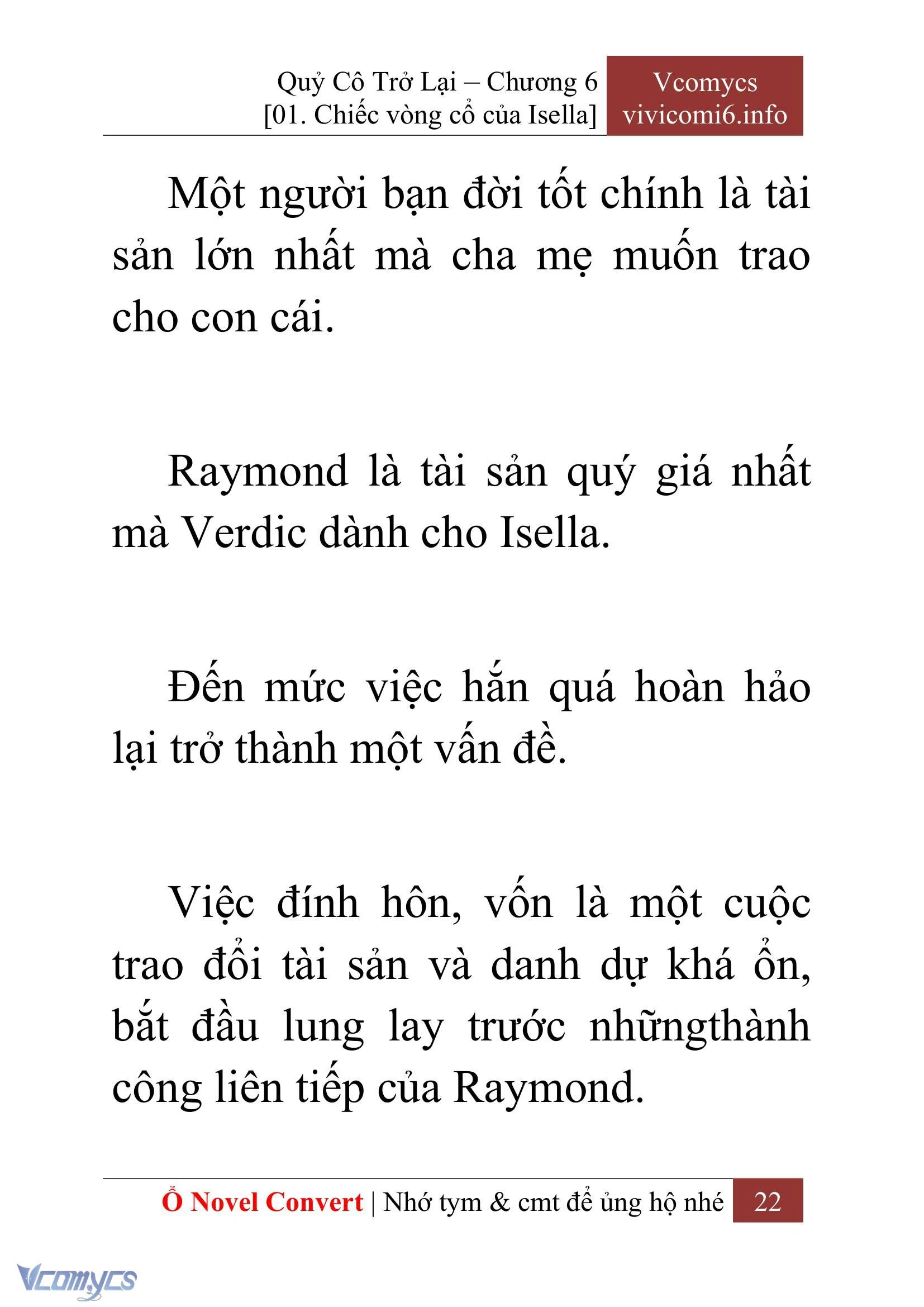 [Novel] Quý Cô Trở Lại Chapter  6 - 24