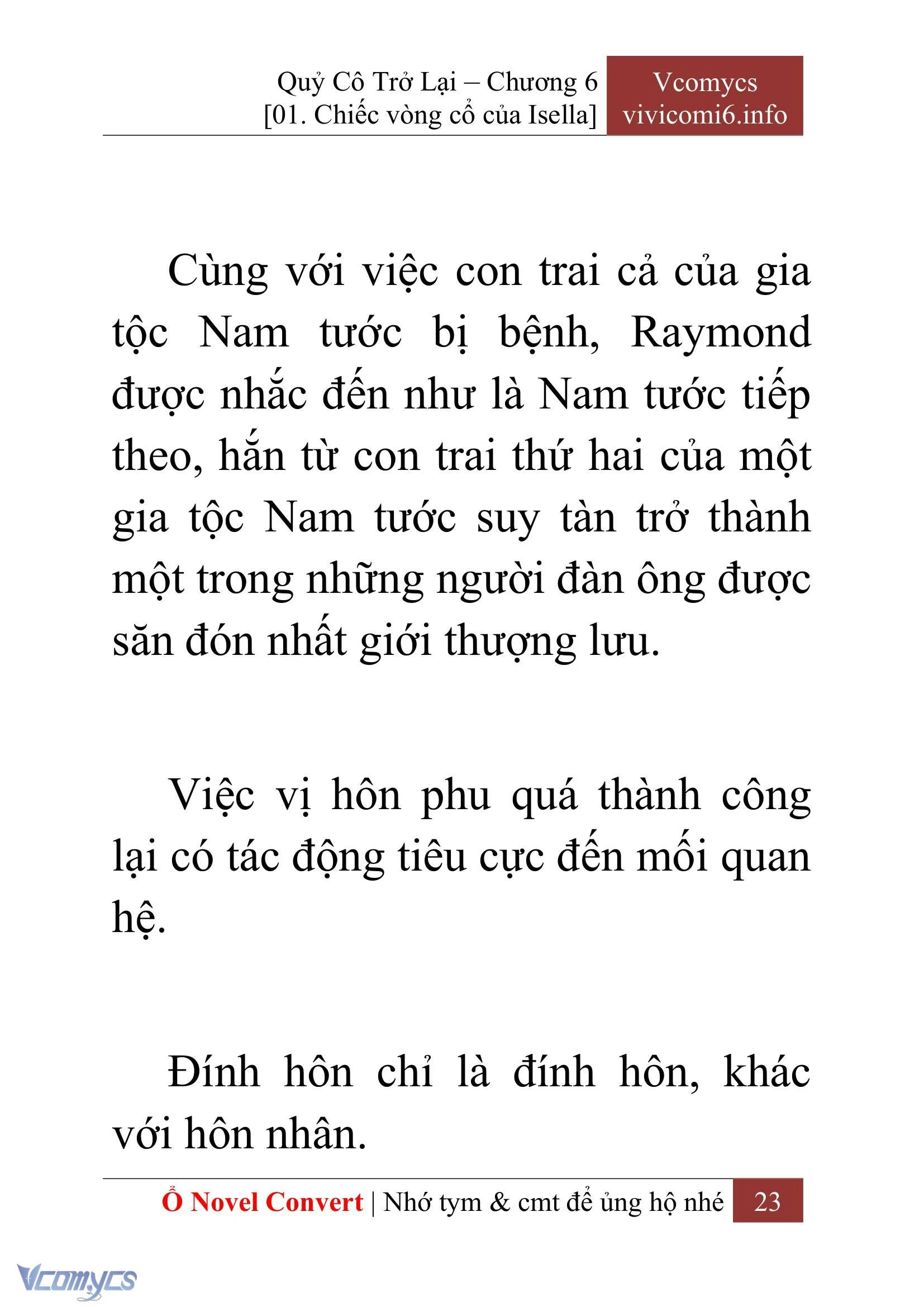 [Novel] Quý Cô Trở Lại Chapter  6 - 25