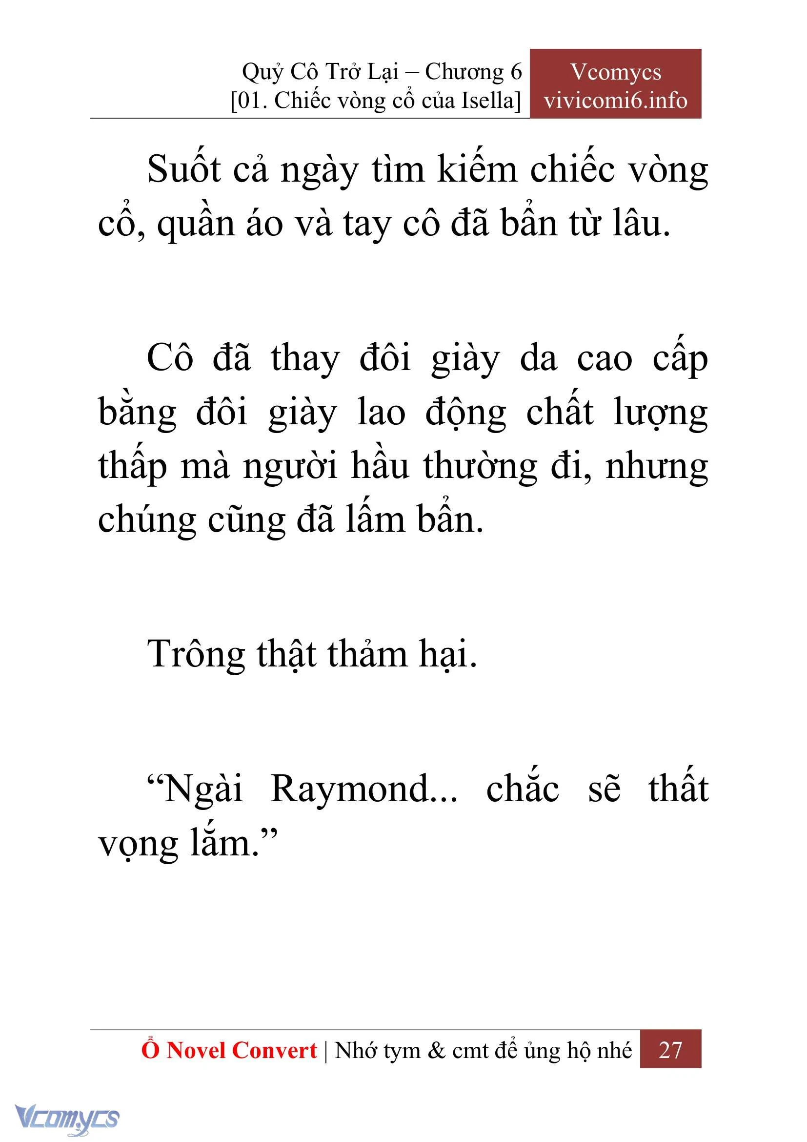 [Novel] Quý Cô Trở Lại Chapter  6 - 29