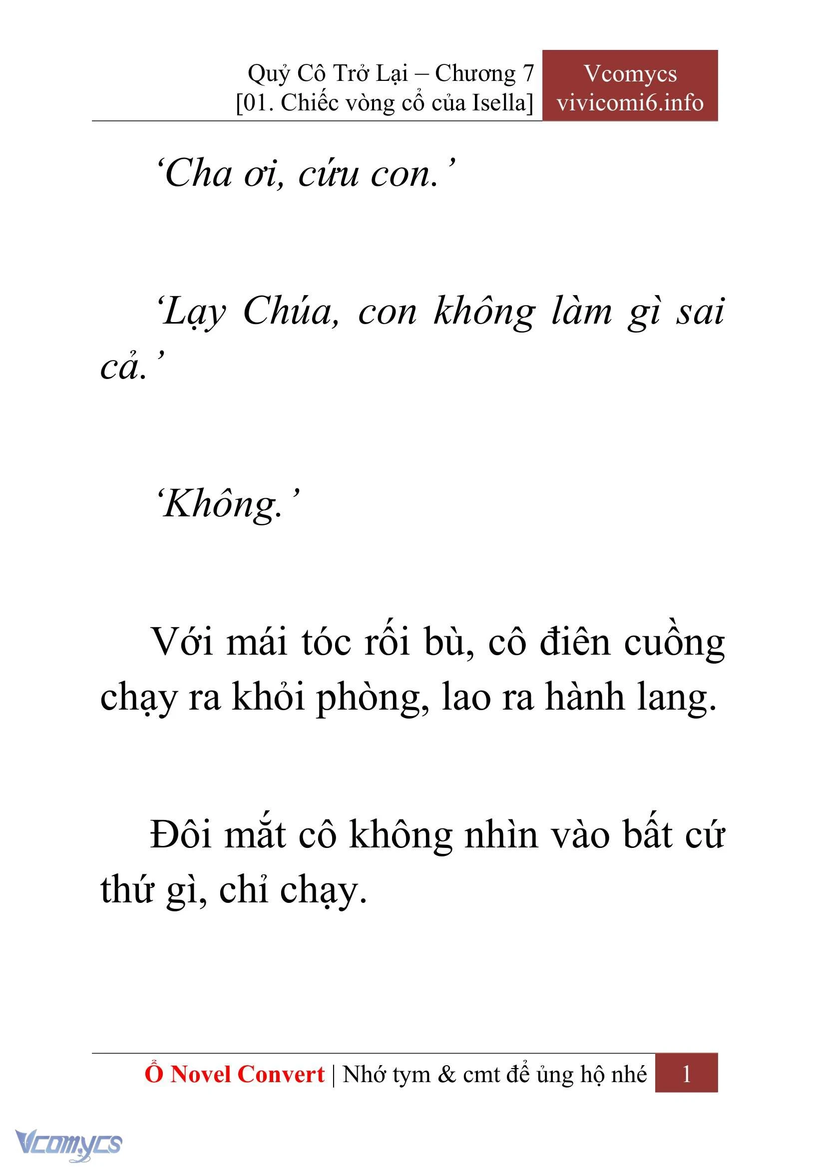 [Novel] Quý Cô Trở Lại Chapter  7 - 3