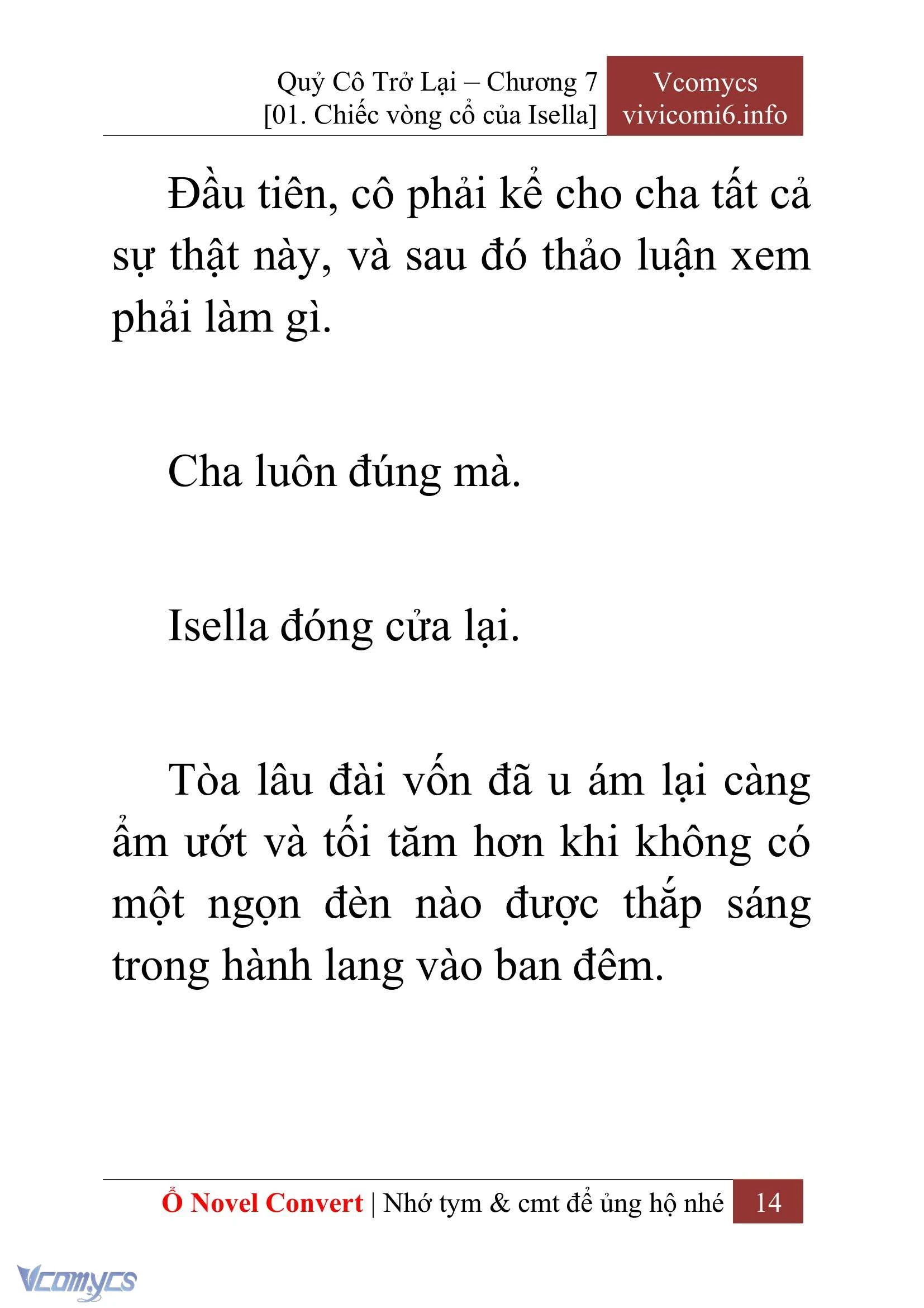 [Novel] Quý Cô Trở Lại Chapter  7 - 16
