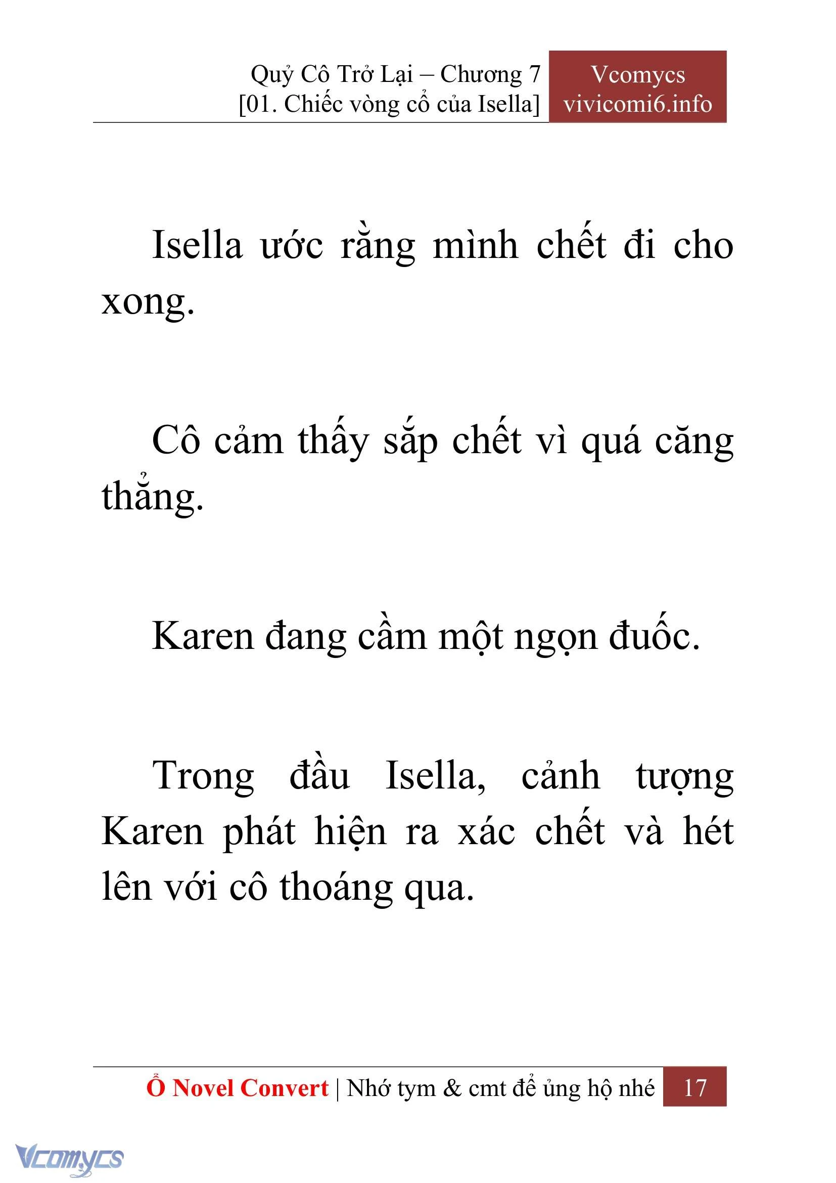 [Novel] Quý Cô Trở Lại Chapter  7 - 19