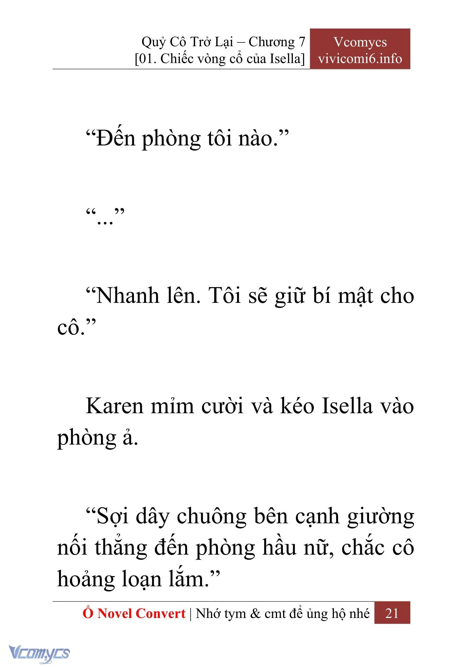 [Novel] Quý Cô Trở Lại Chapter  7 - 23