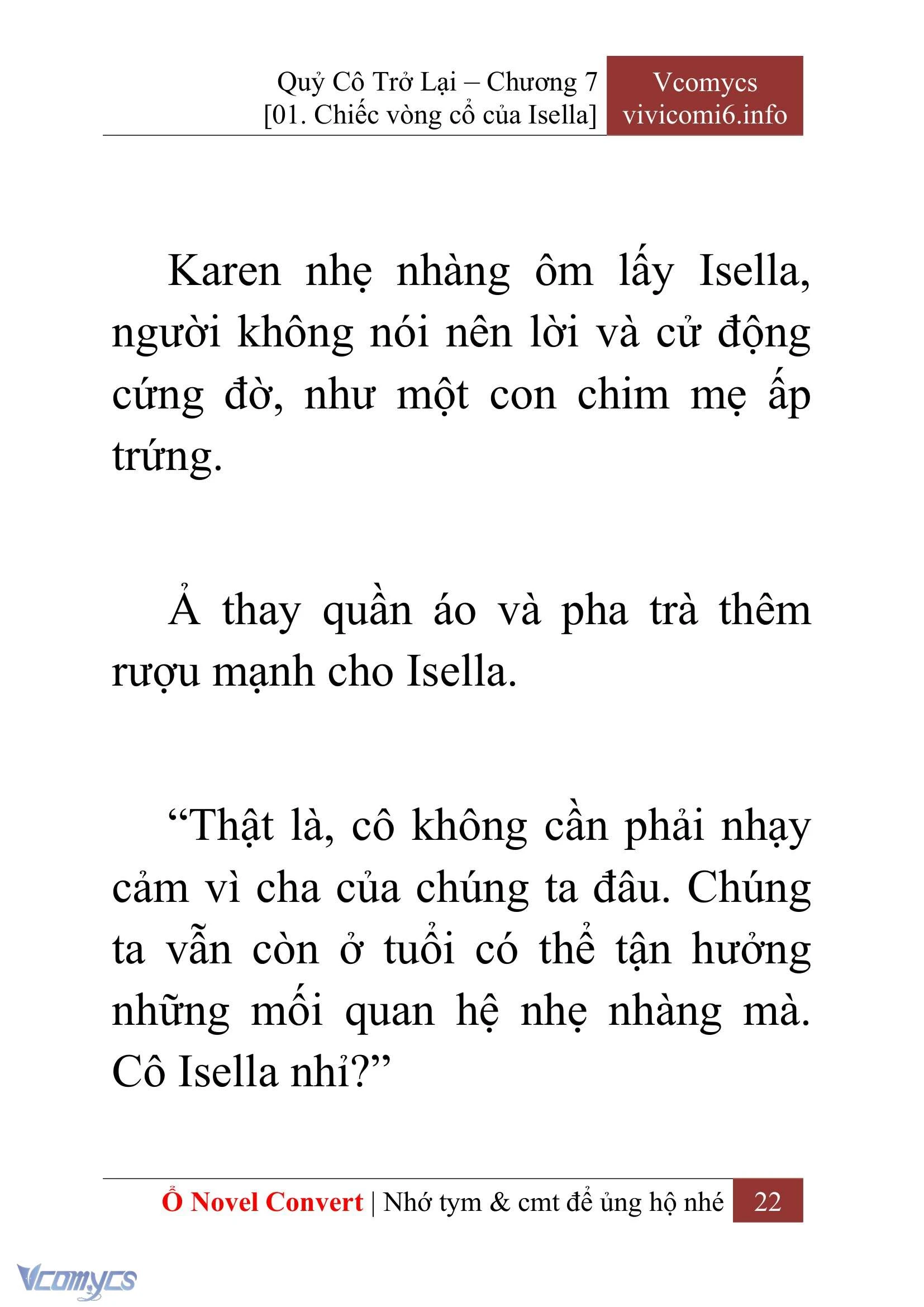 [Novel] Quý Cô Trở Lại Chapter  7 - 24