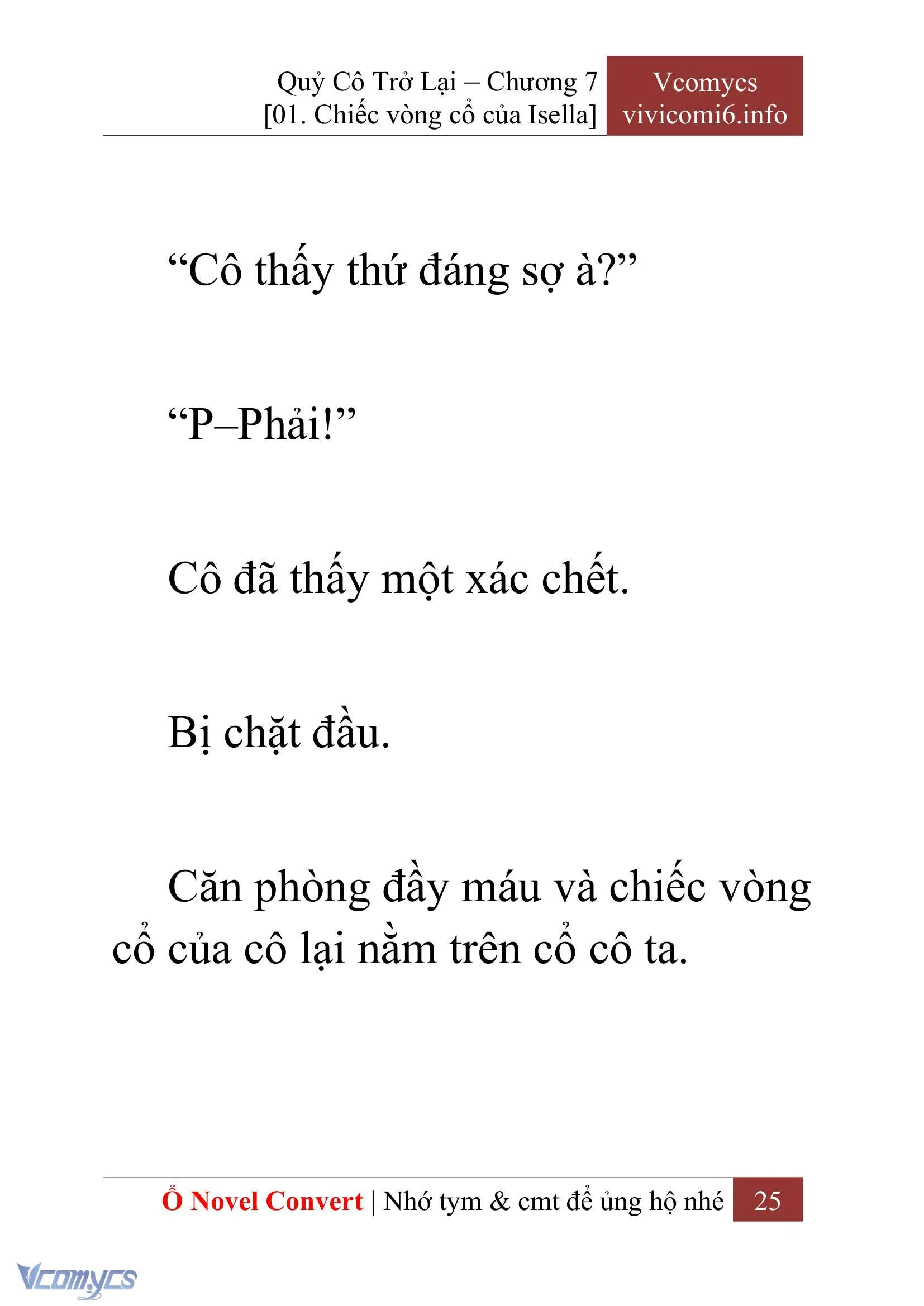 [Novel] Quý Cô Trở Lại Chapter  7 - 27