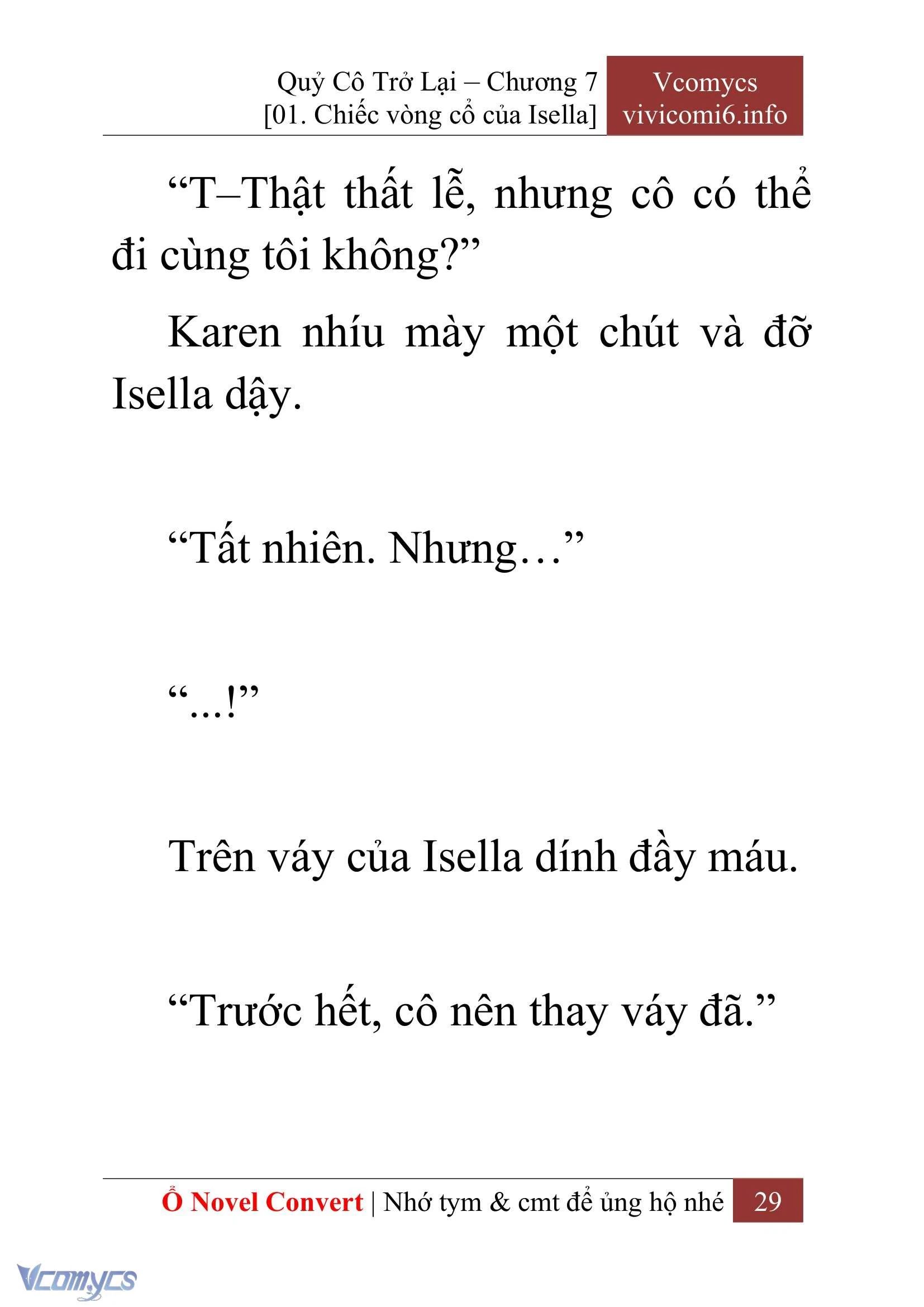 [Novel] Quý Cô Trở Lại Chapter  7 - 31