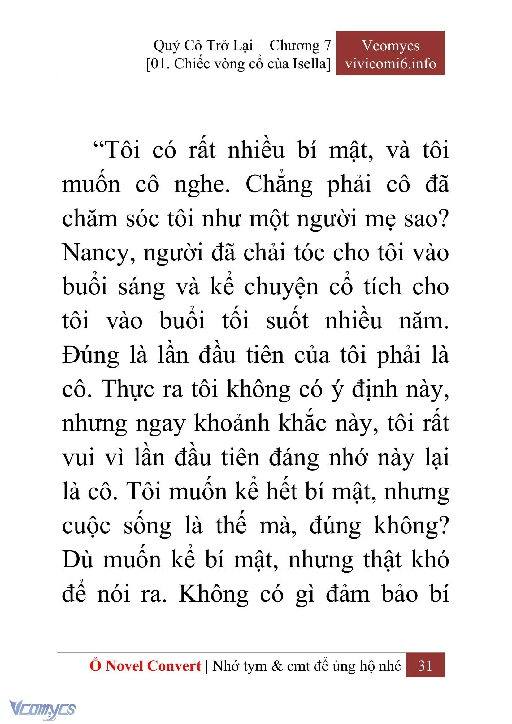 [Novel] Quý Cô Trở Lại Chapter  7 - 33