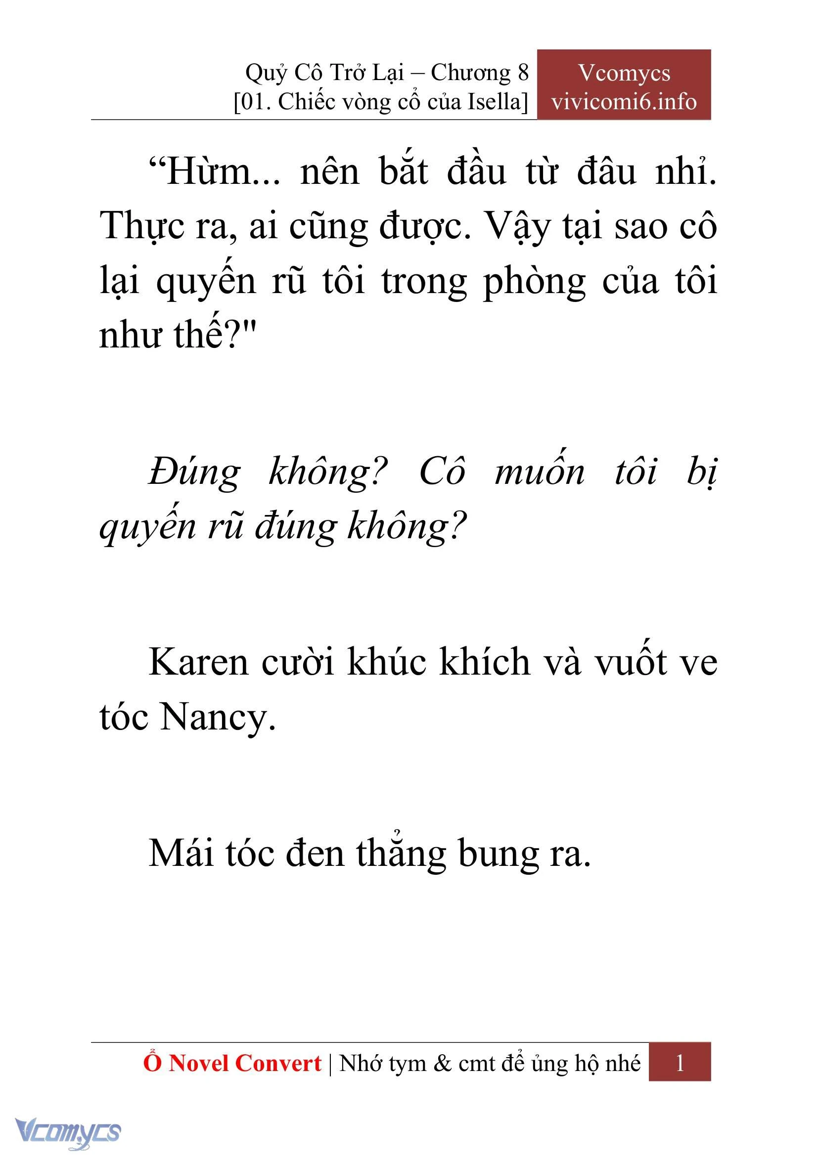 [Novel] Quý Cô Trở Lại Chapter  8 - 3