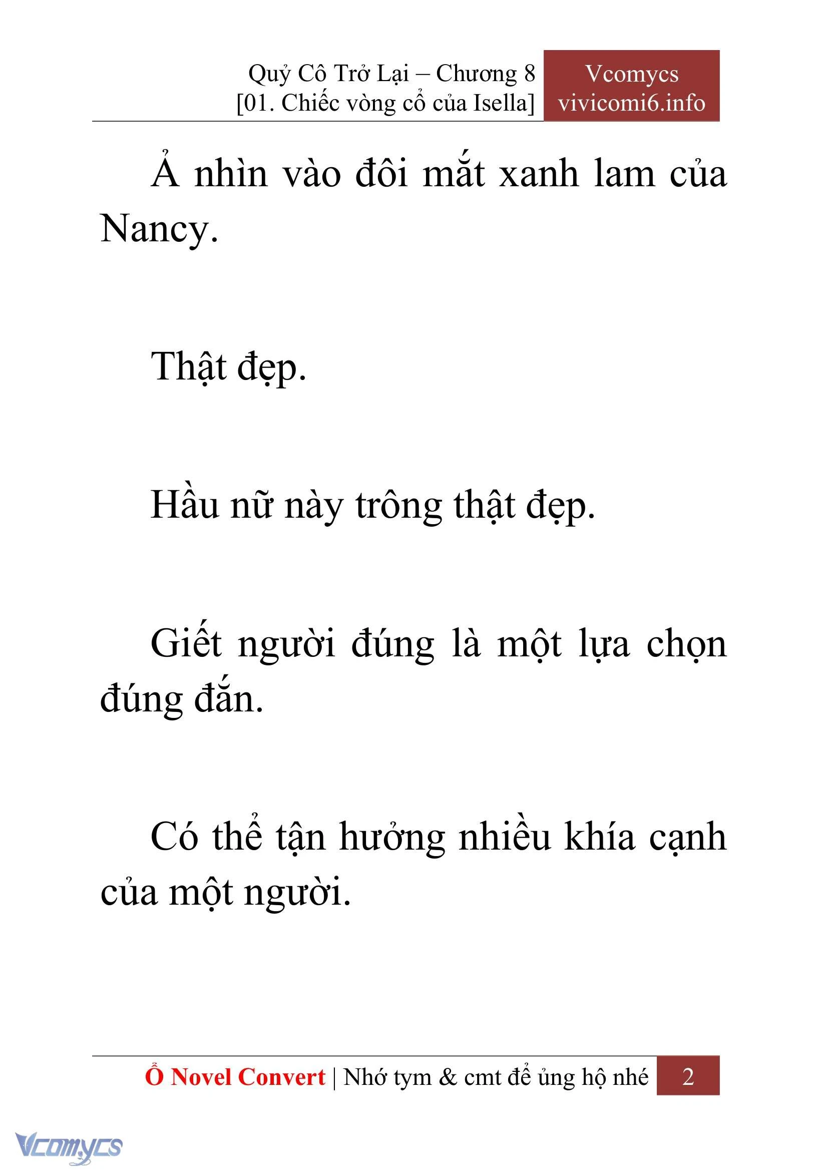 [Novel] Quý Cô Trở Lại Chapter  8 - 4