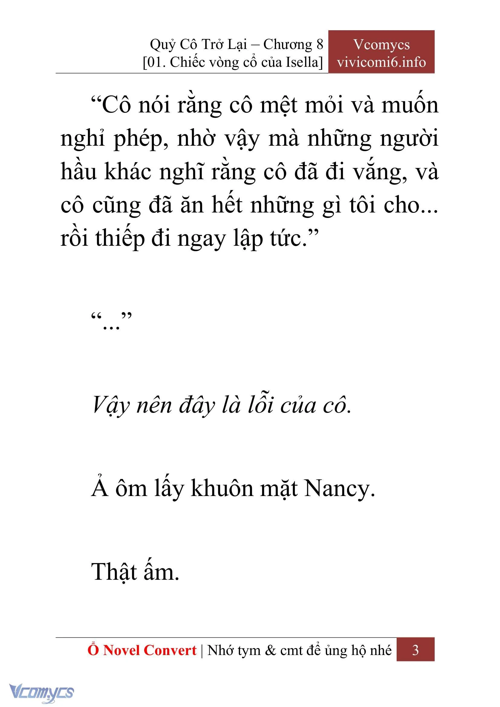 [Novel] Quý Cô Trở Lại Chapter  8 - 5