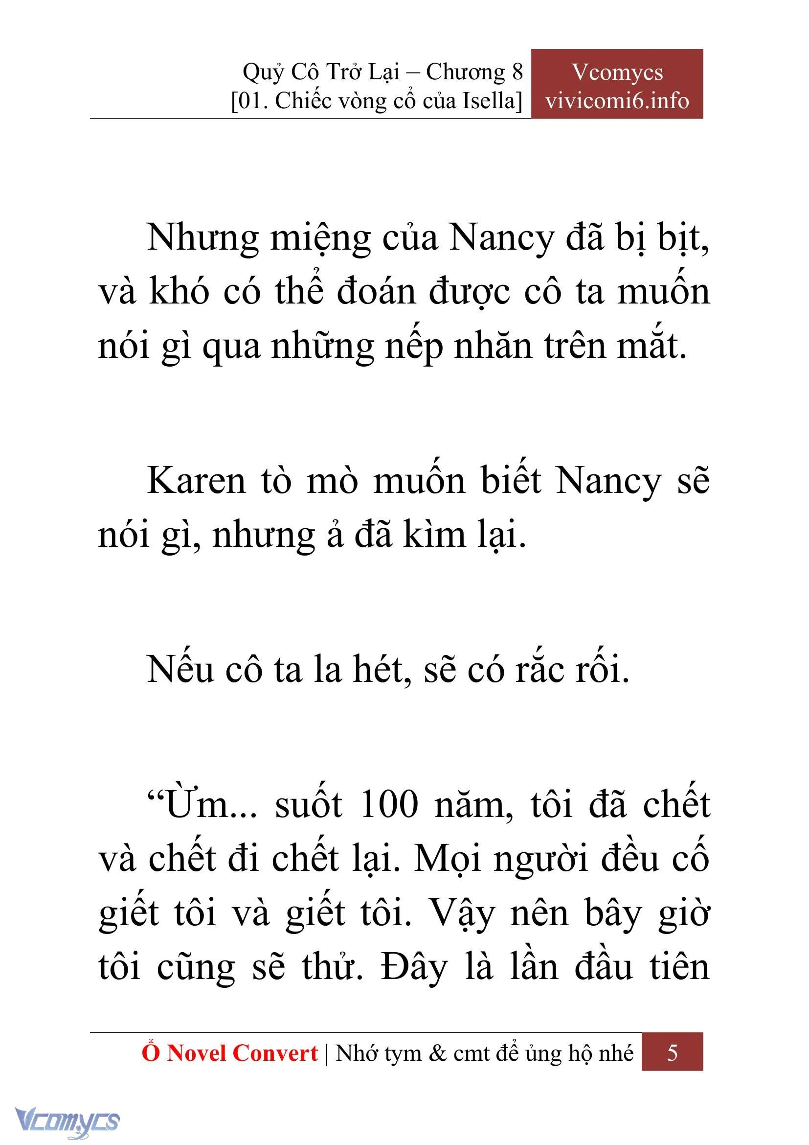 [Novel] Quý Cô Trở Lại Chapter  8 - 7