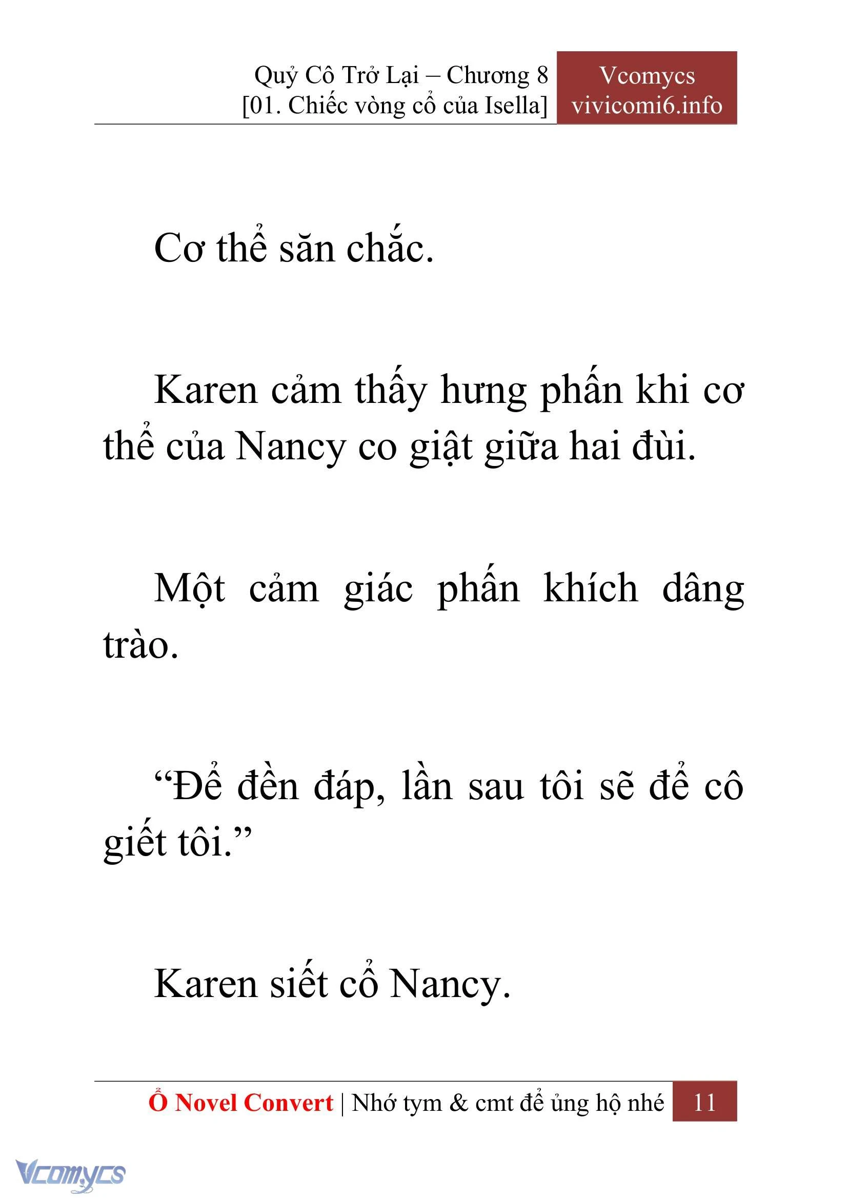 [Novel] Quý Cô Trở Lại Chapter  8 - 13