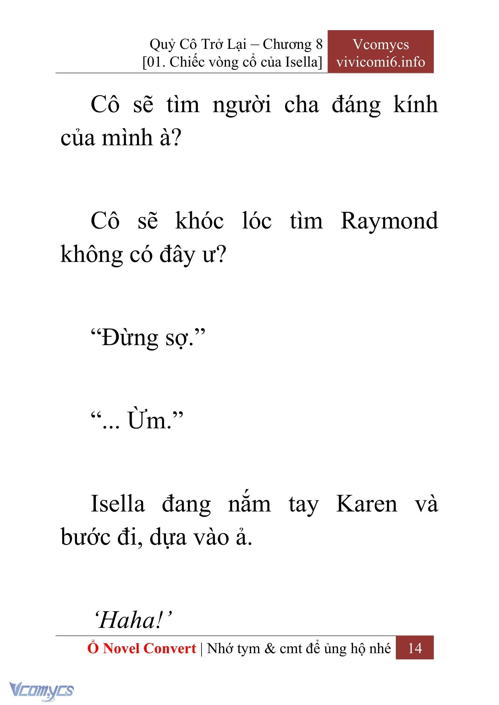 [Novel] Quý Cô Trở Lại Chapter  8 - 16