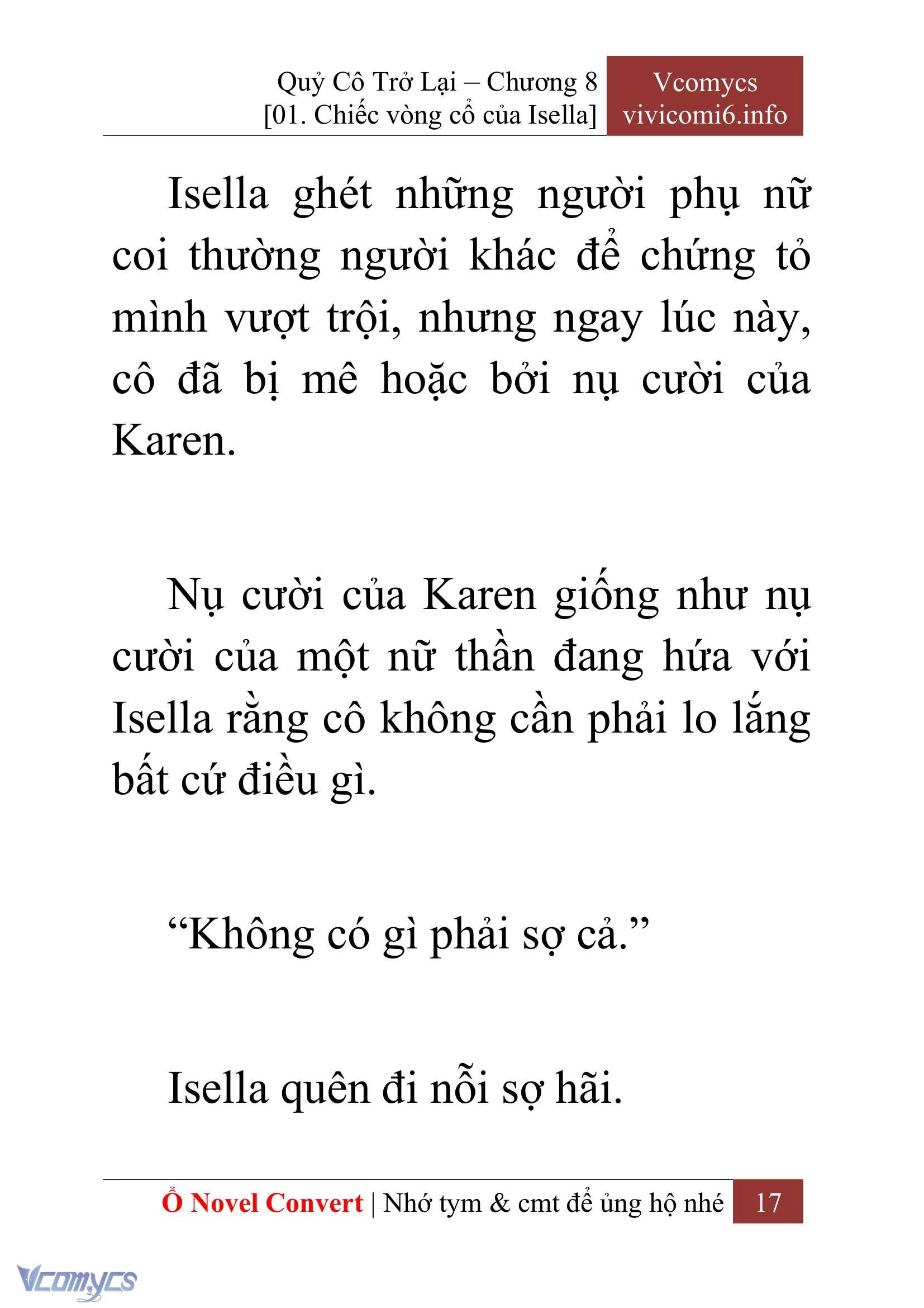 [Novel] Quý Cô Trở Lại Chapter  8 - 19