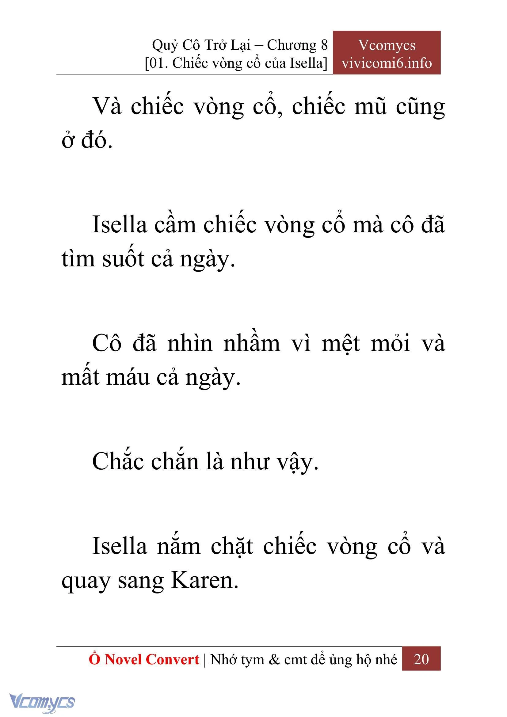 [Novel] Quý Cô Trở Lại Chapter  8 - 22