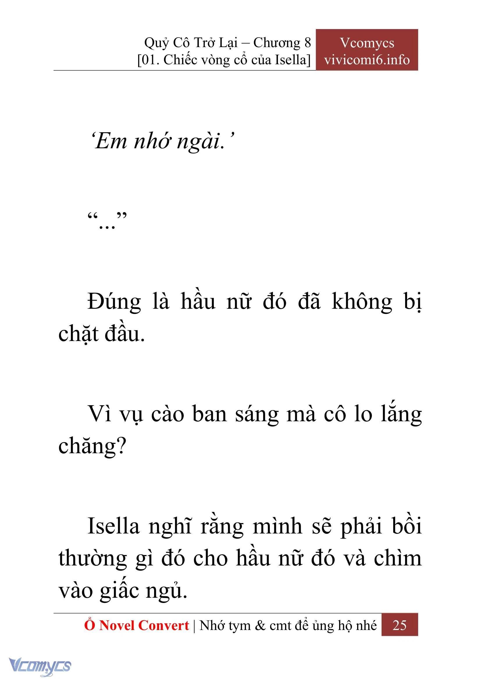 [Novel] Quý Cô Trở Lại Chapter  8 - 27